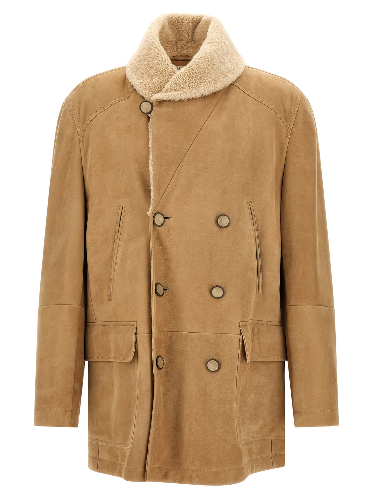 Brunello Cucinelli Caban Shearling Curly