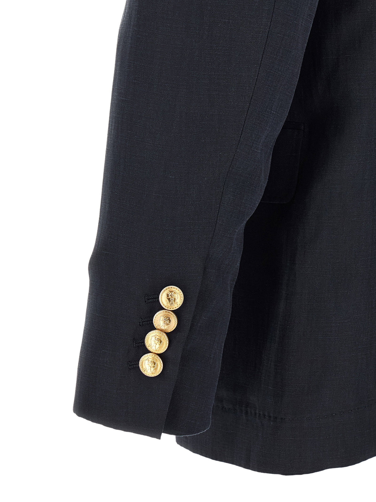 Brunello Cucinelli Silk Twill And Linen Délavé Blazer
