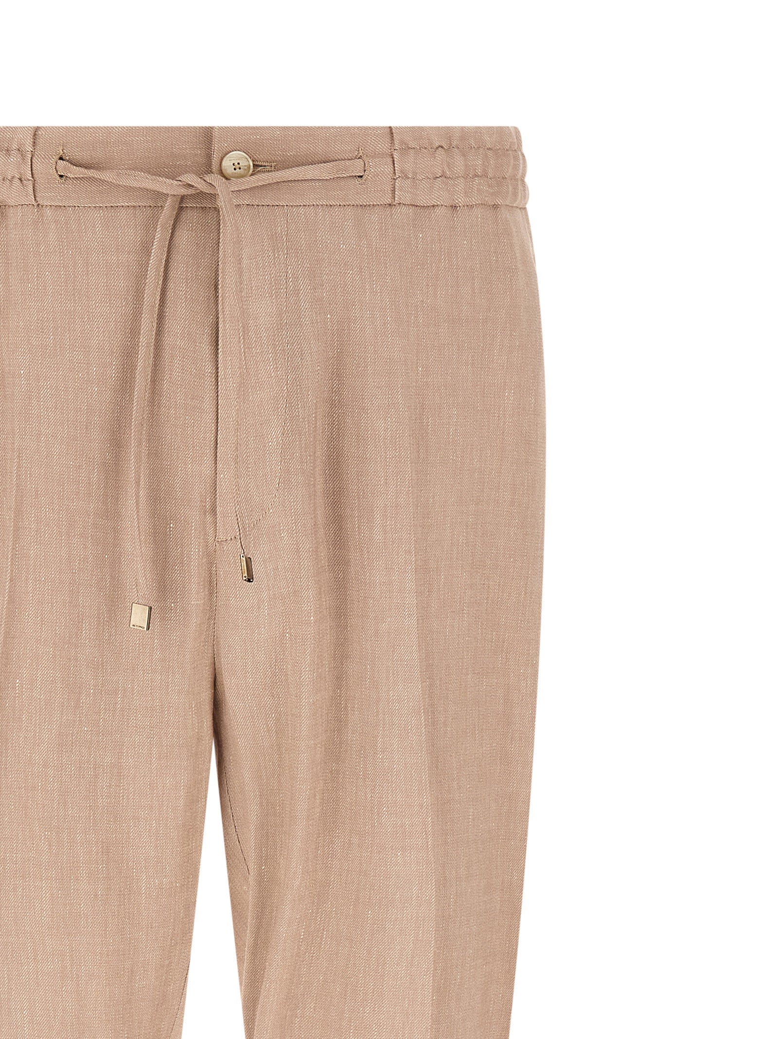 Etro Flamed Linen Joggers