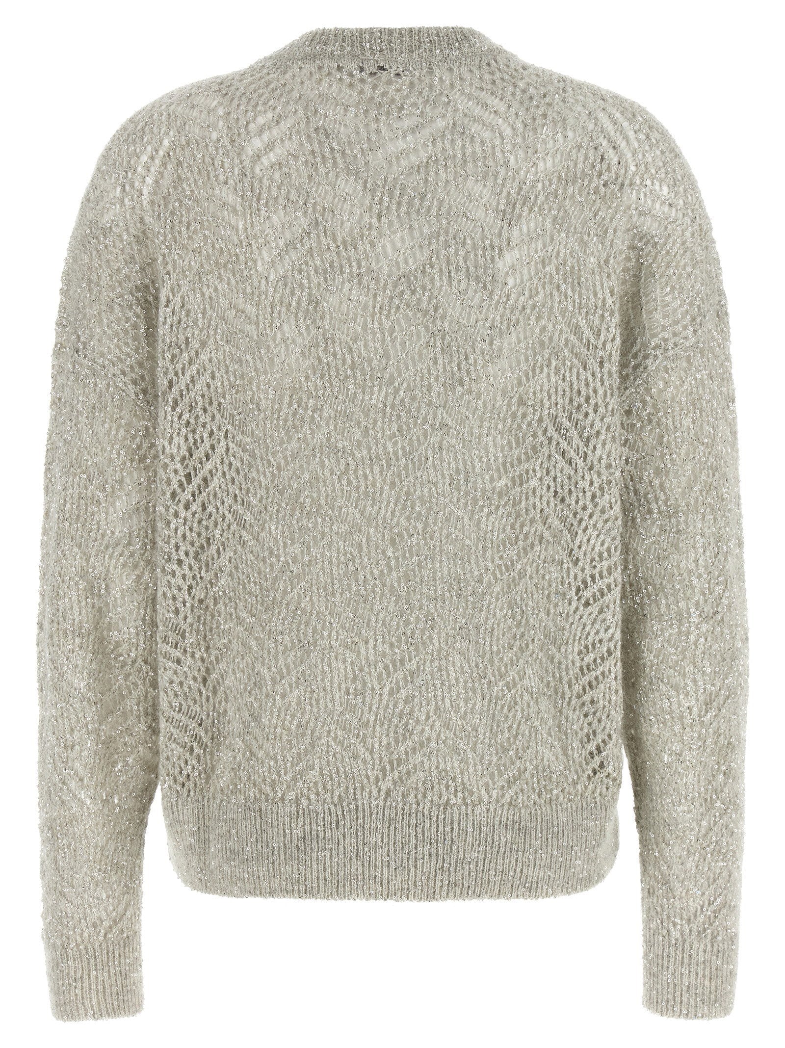 Brunello Cucinelli Dazzling Abstract Leaf Sweater