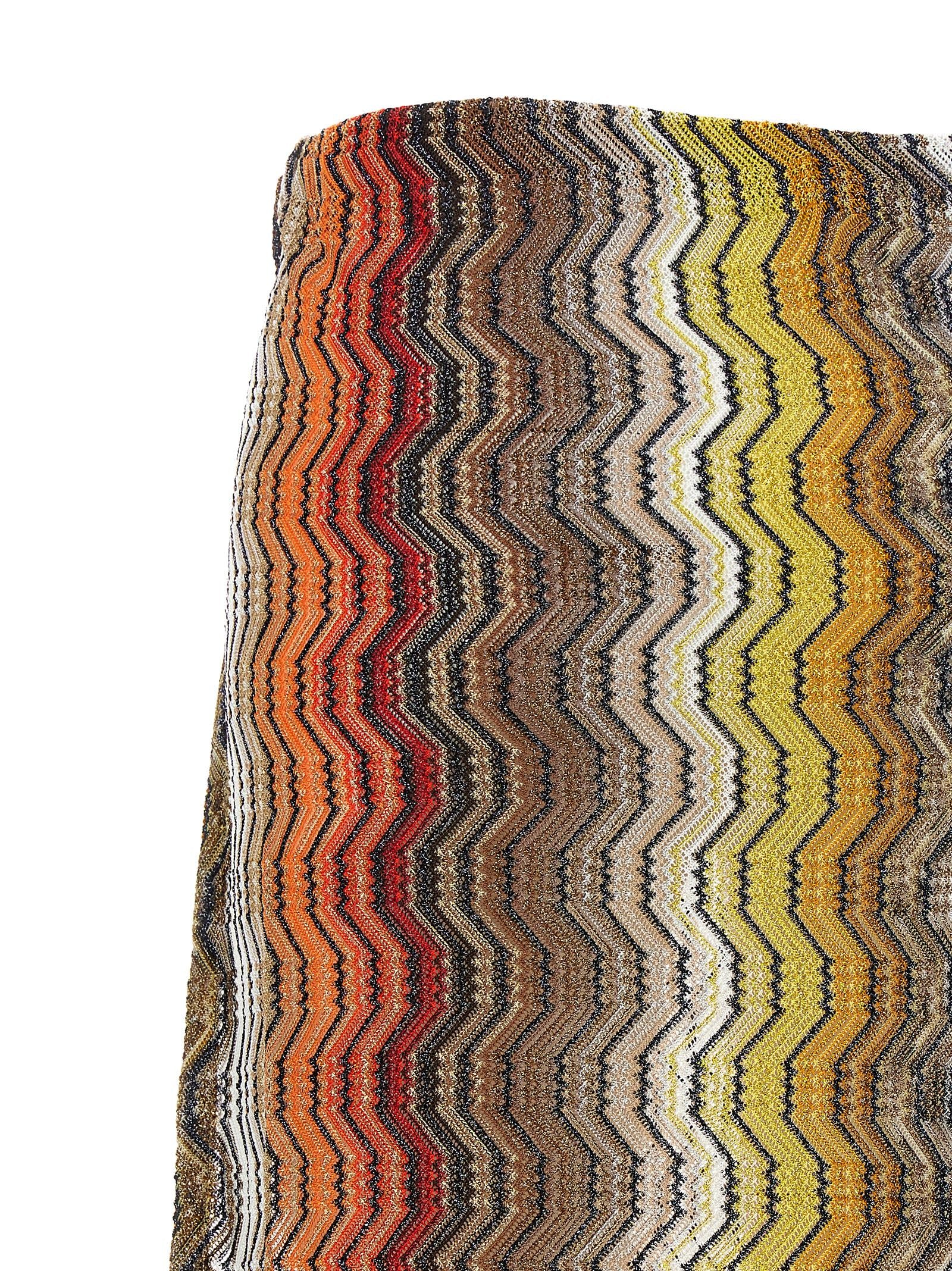 Missoni Greek Zig Pattern Raschel Skirt