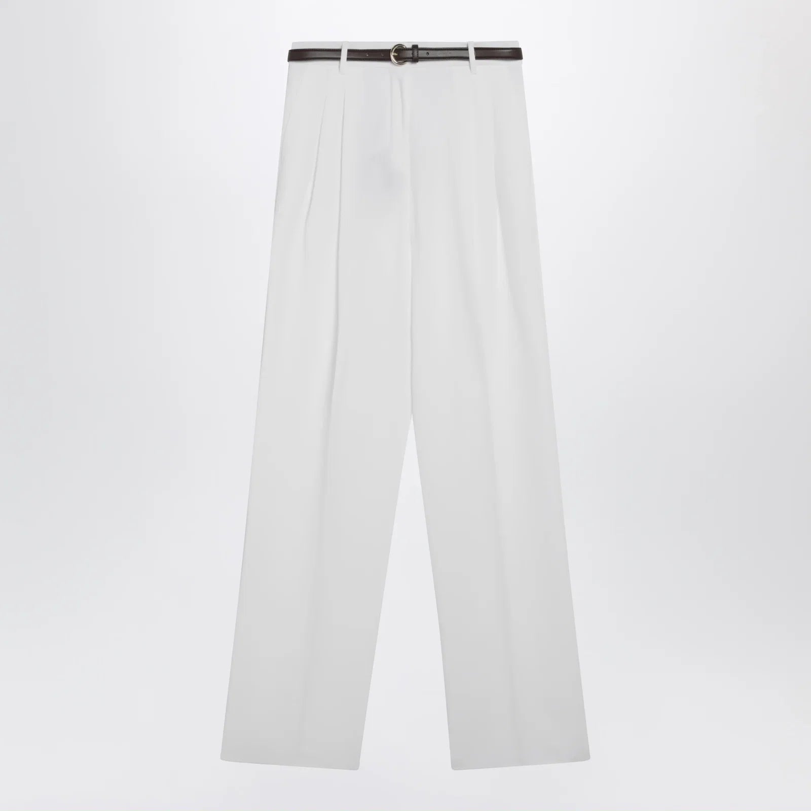 Max Mara Studio White cotton trousers