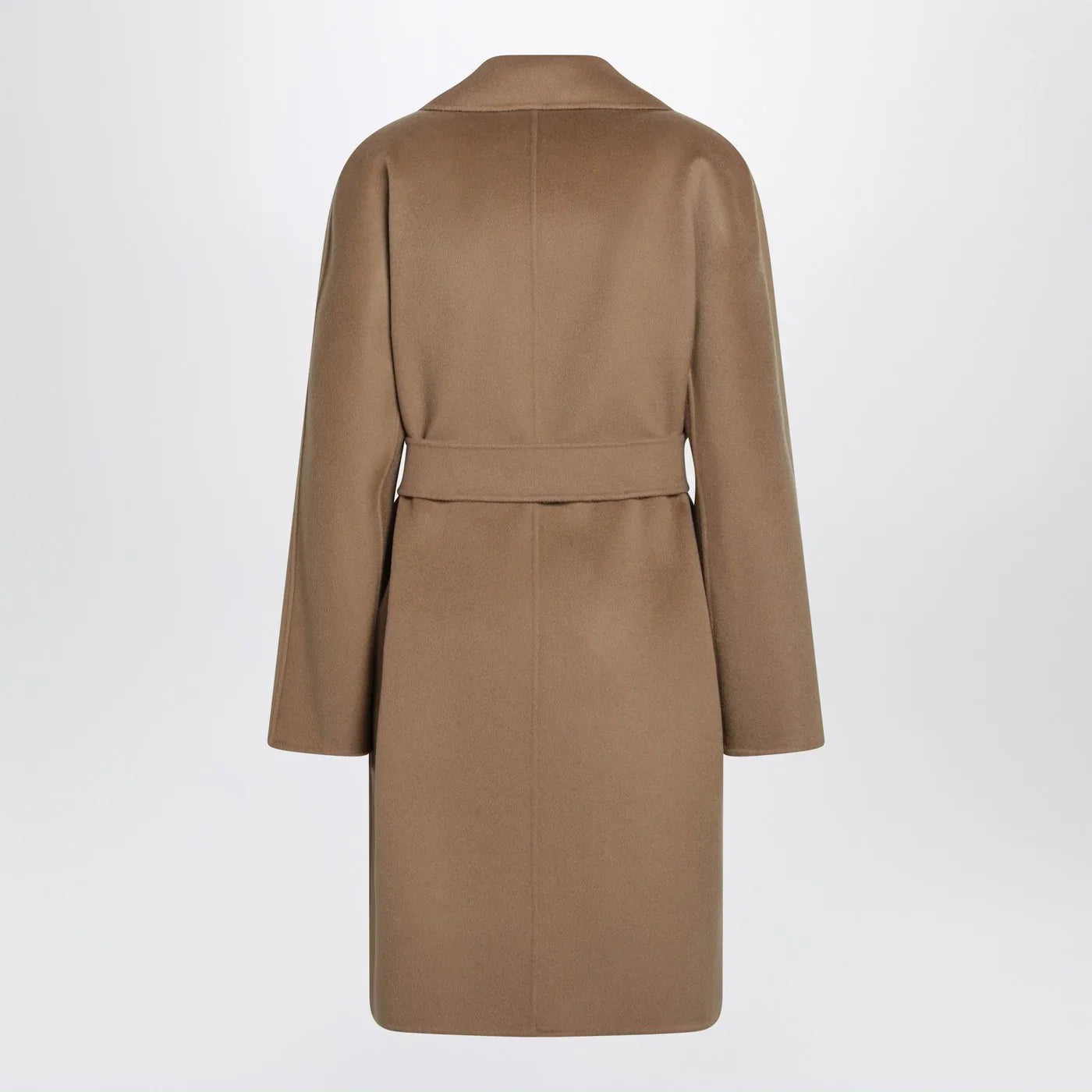 Max Mara Studio Camel wrap coat in cashmere and wool