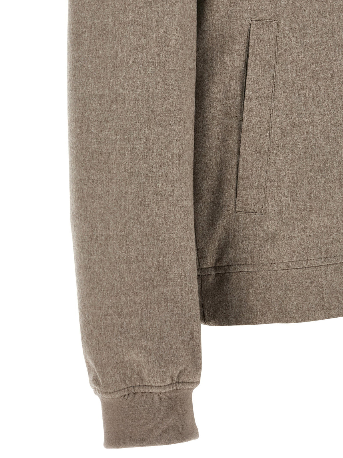 Brunello Cucinelli Light Flannel Bomber Jacket