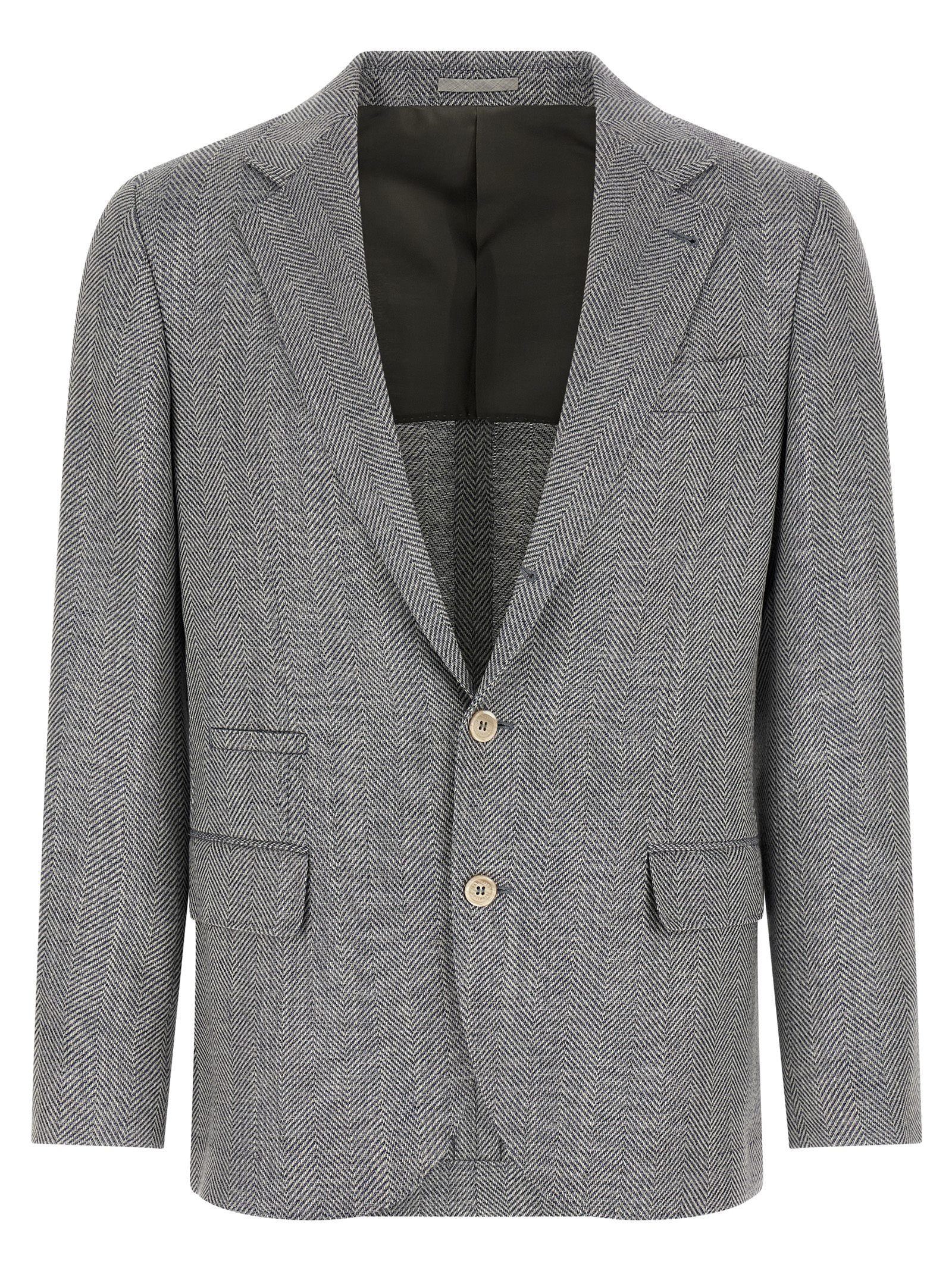Brunello Cucinelli Deconstructed Single-breasted Blazer
