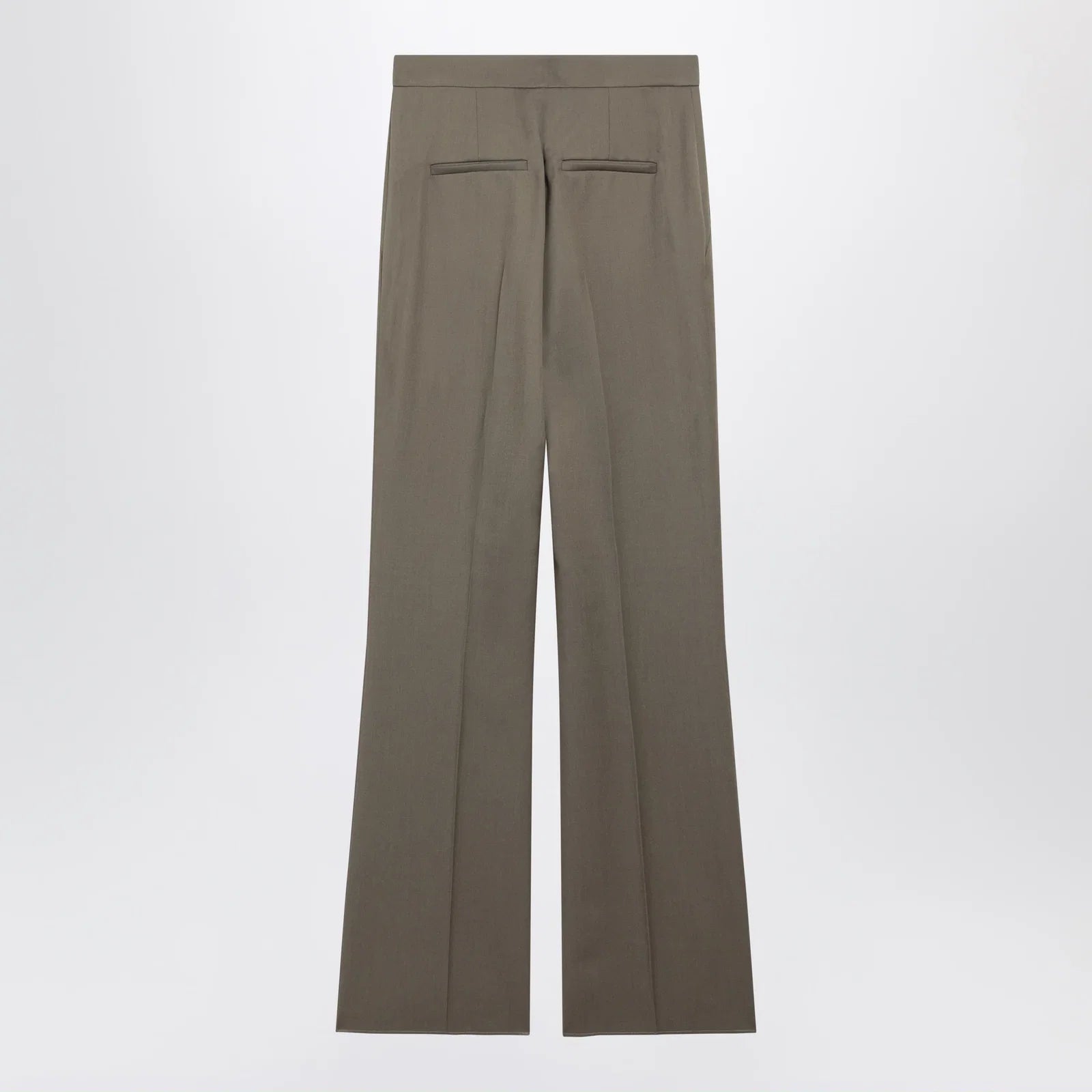 Max Mara Camel Wool Gabardine Trousers
