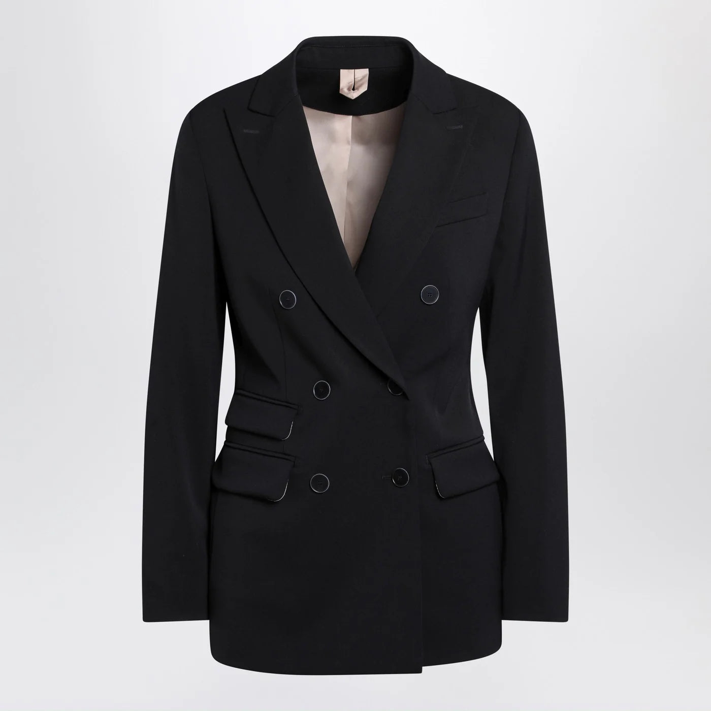 Max Mara Blue double-breasted wool jacket