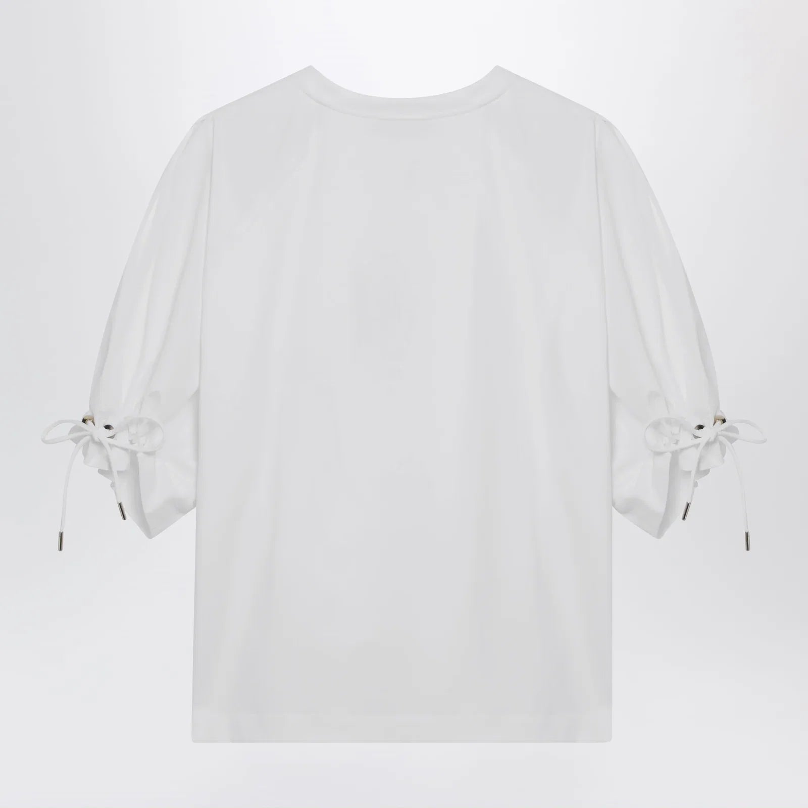 Max Mara Optical white cotton-blend jersey top