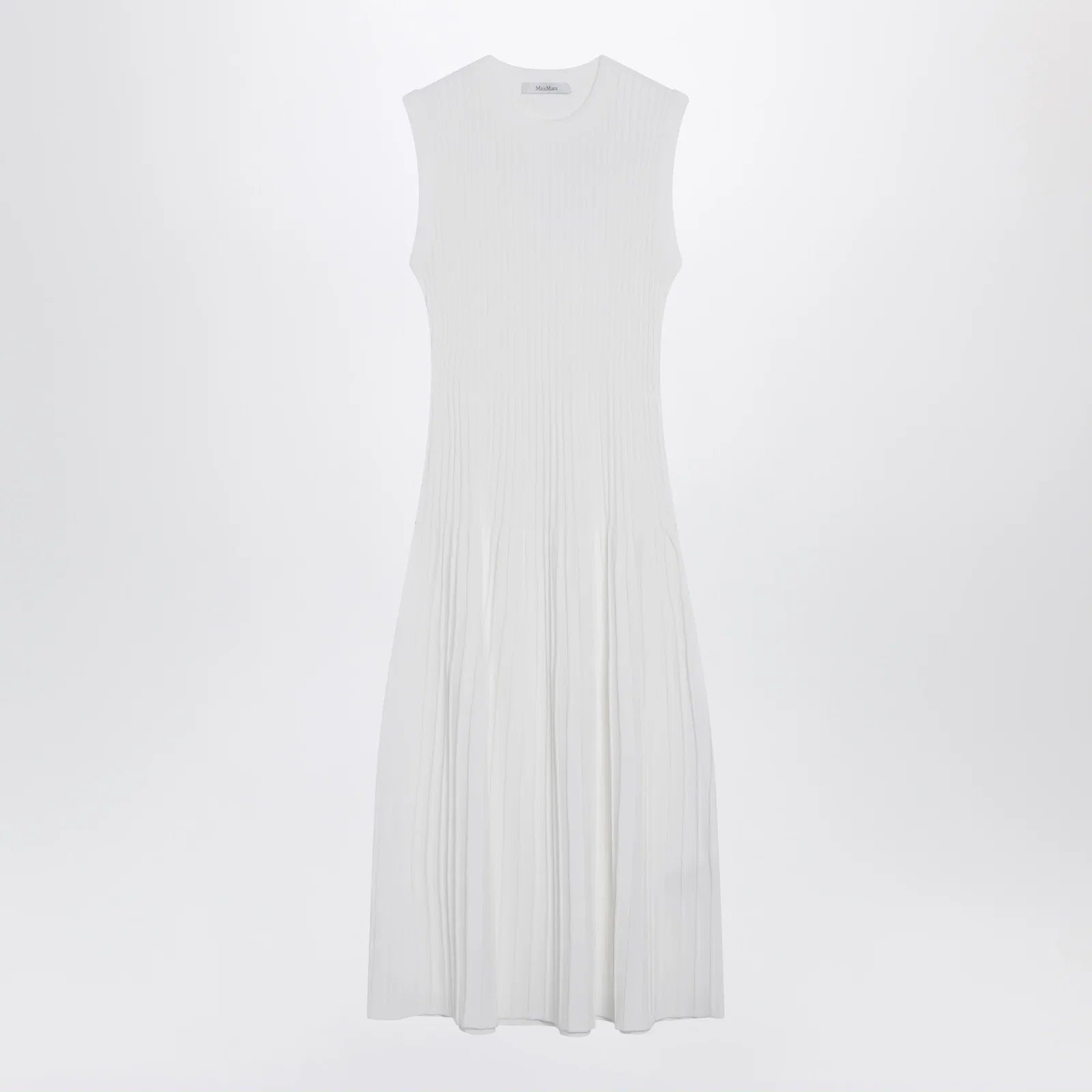 Max Mara Midi dress in white crêpe viscose