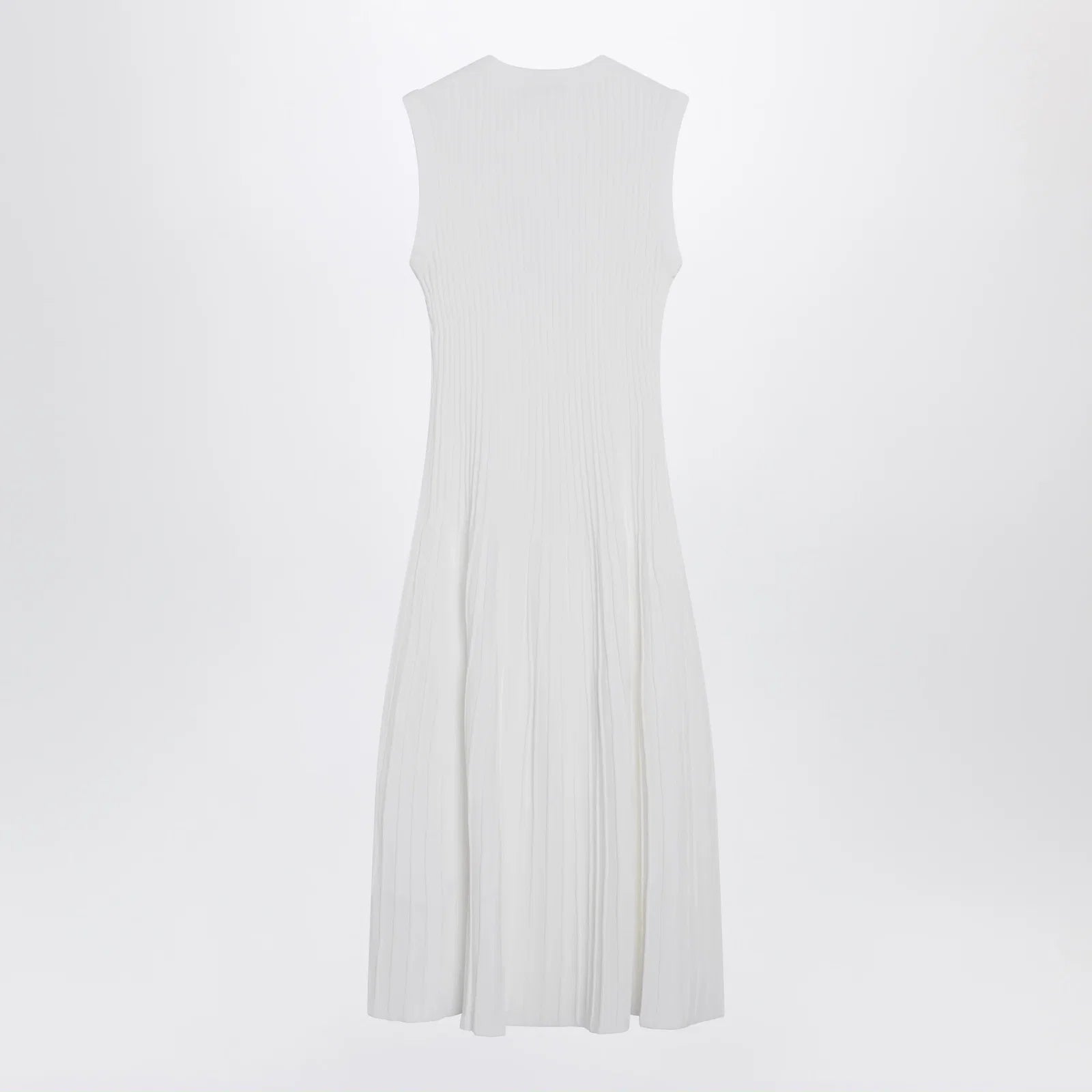 Max Mara Midi dress in white crêpe viscose