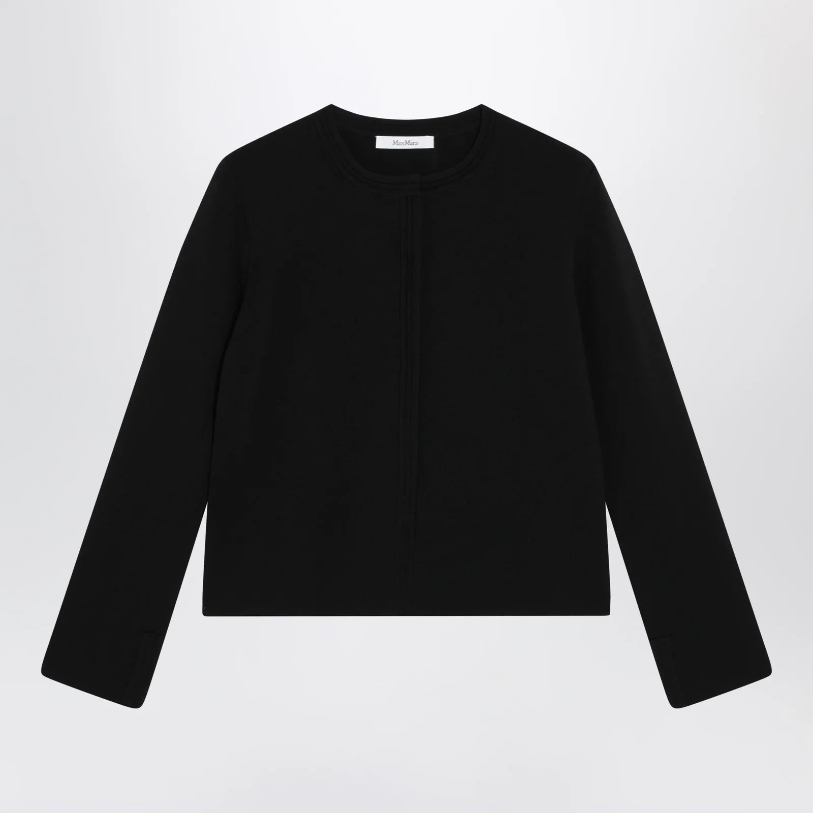Max Mara Black viscose-blend cardigan