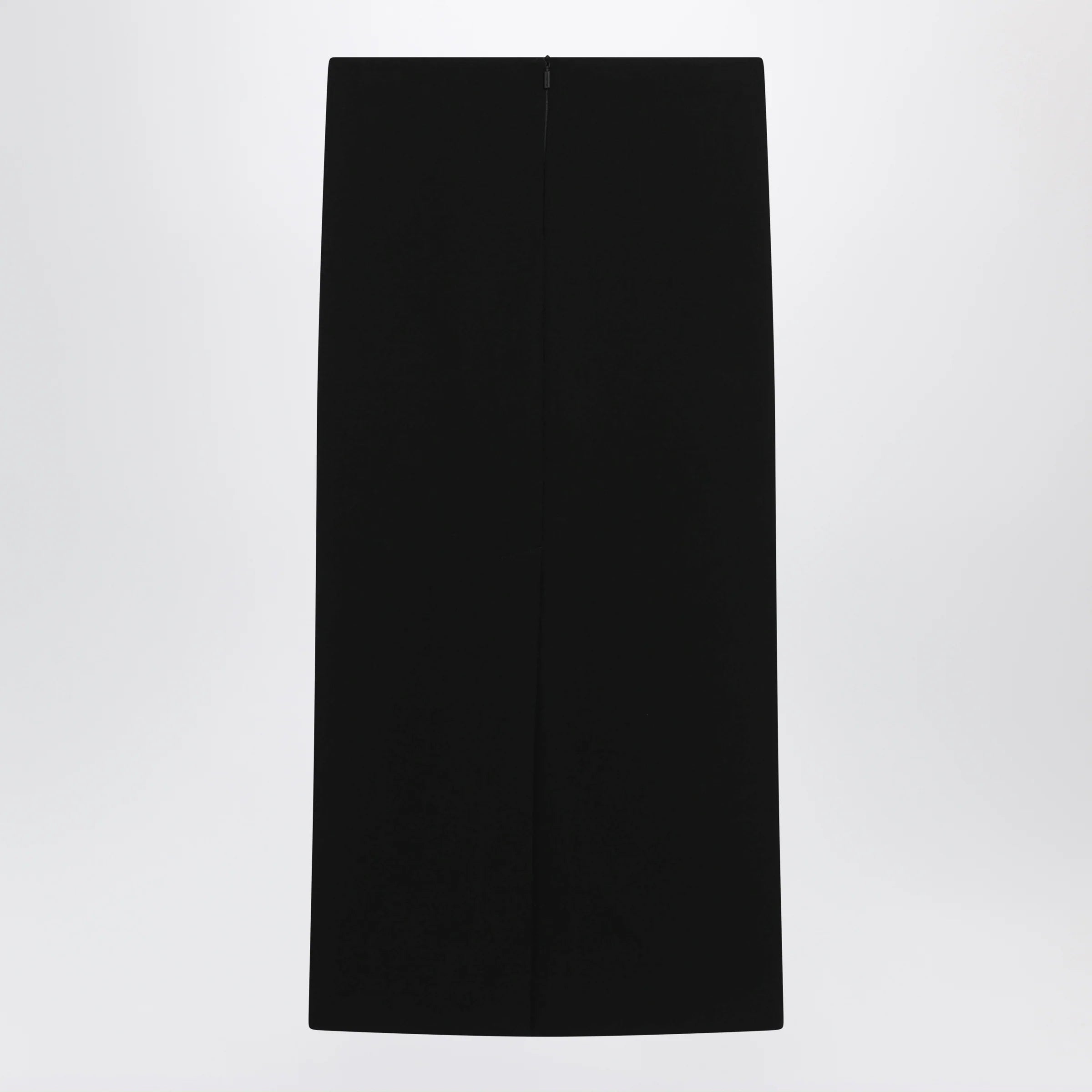 Max Mara Midi skirt in compact crêpe jersey in black