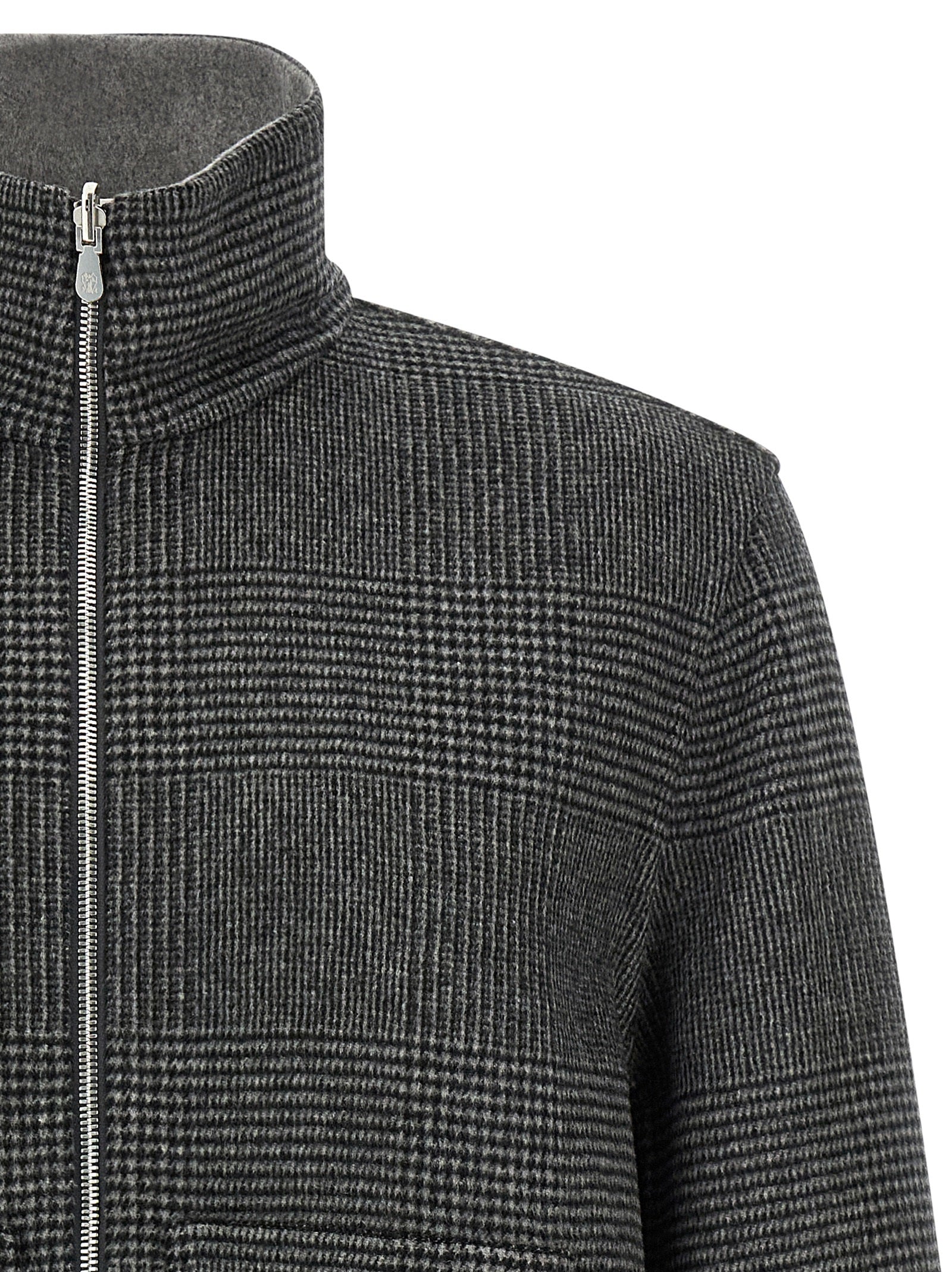 Brunello Cucinelli Cashmere Reversible Bomber Jacket