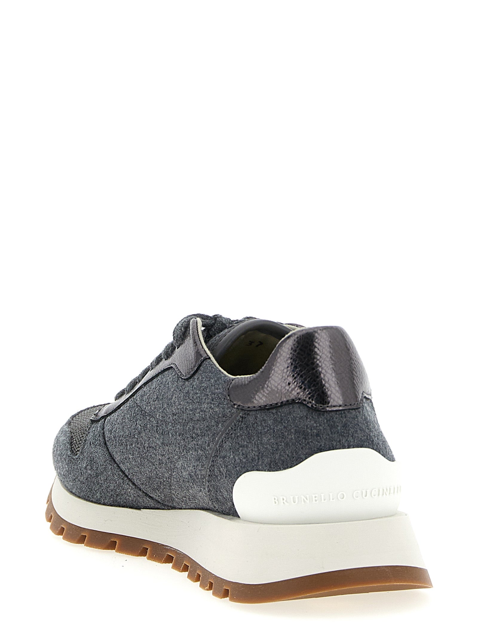 Brunello Cucinelli Runners Precious Toe Sneakers