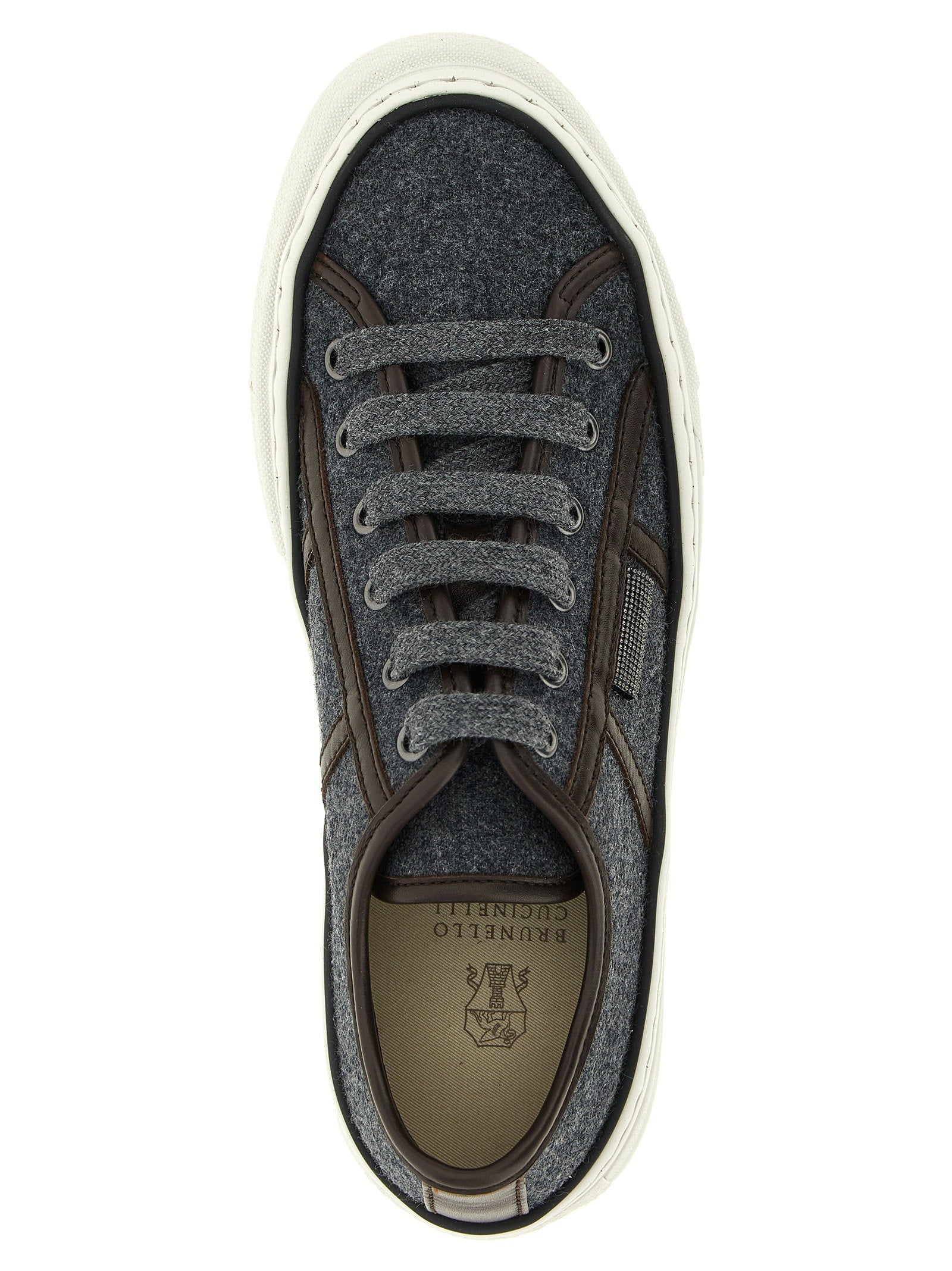 Brunello Cucinelli Shiny Tab Sneakers