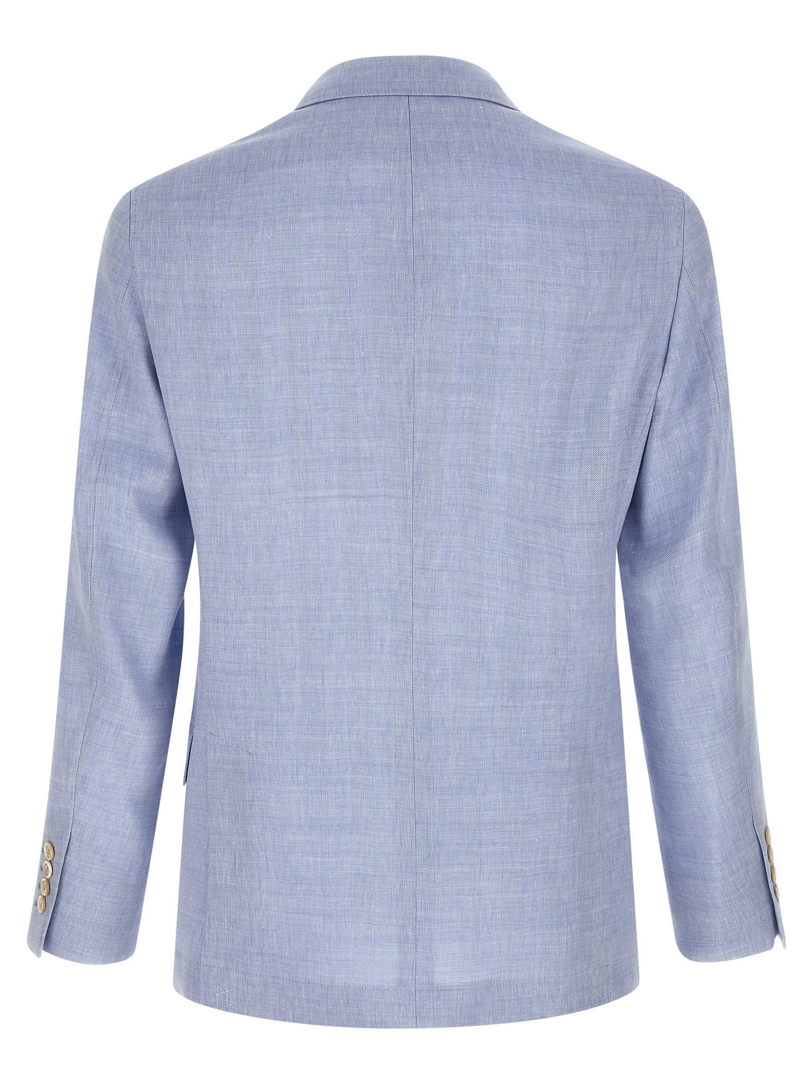 Brunello Cucinelli Linen And Wool Chevron Blazer