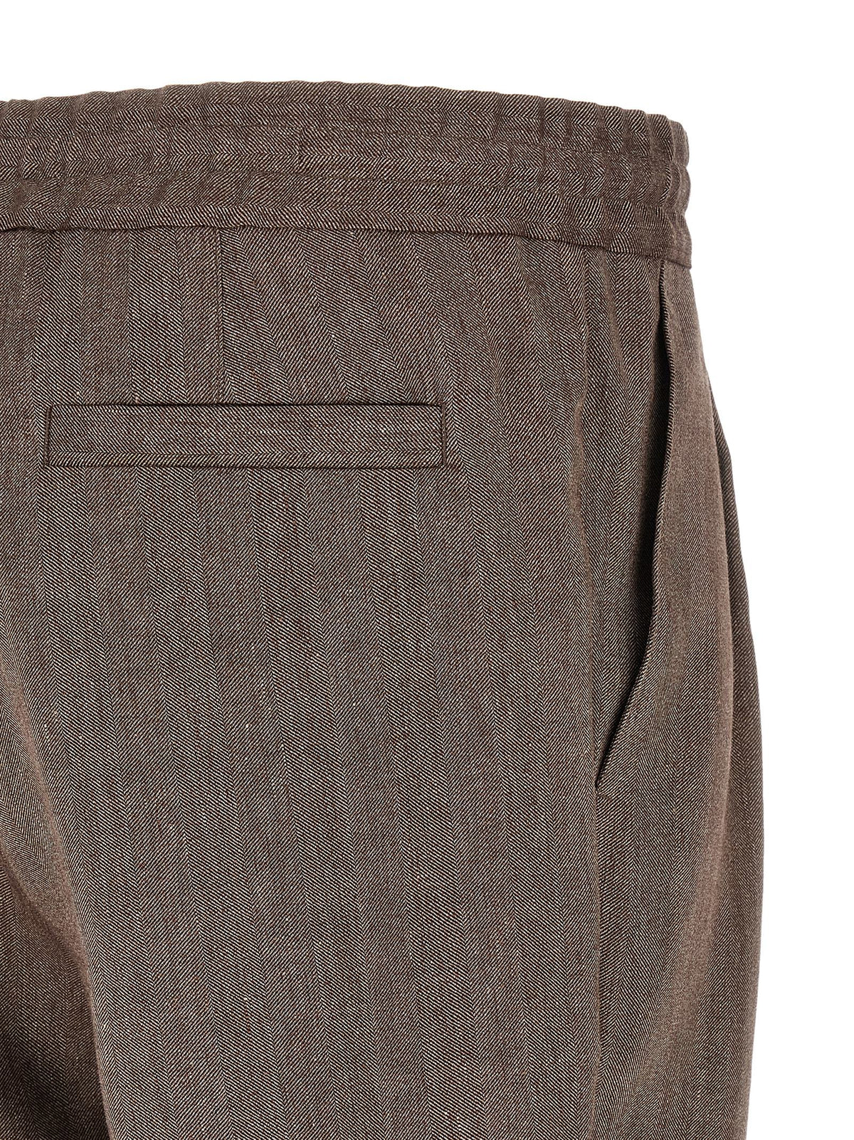 Brunello Cucinelli Linen And Wool Bermuda Shorts