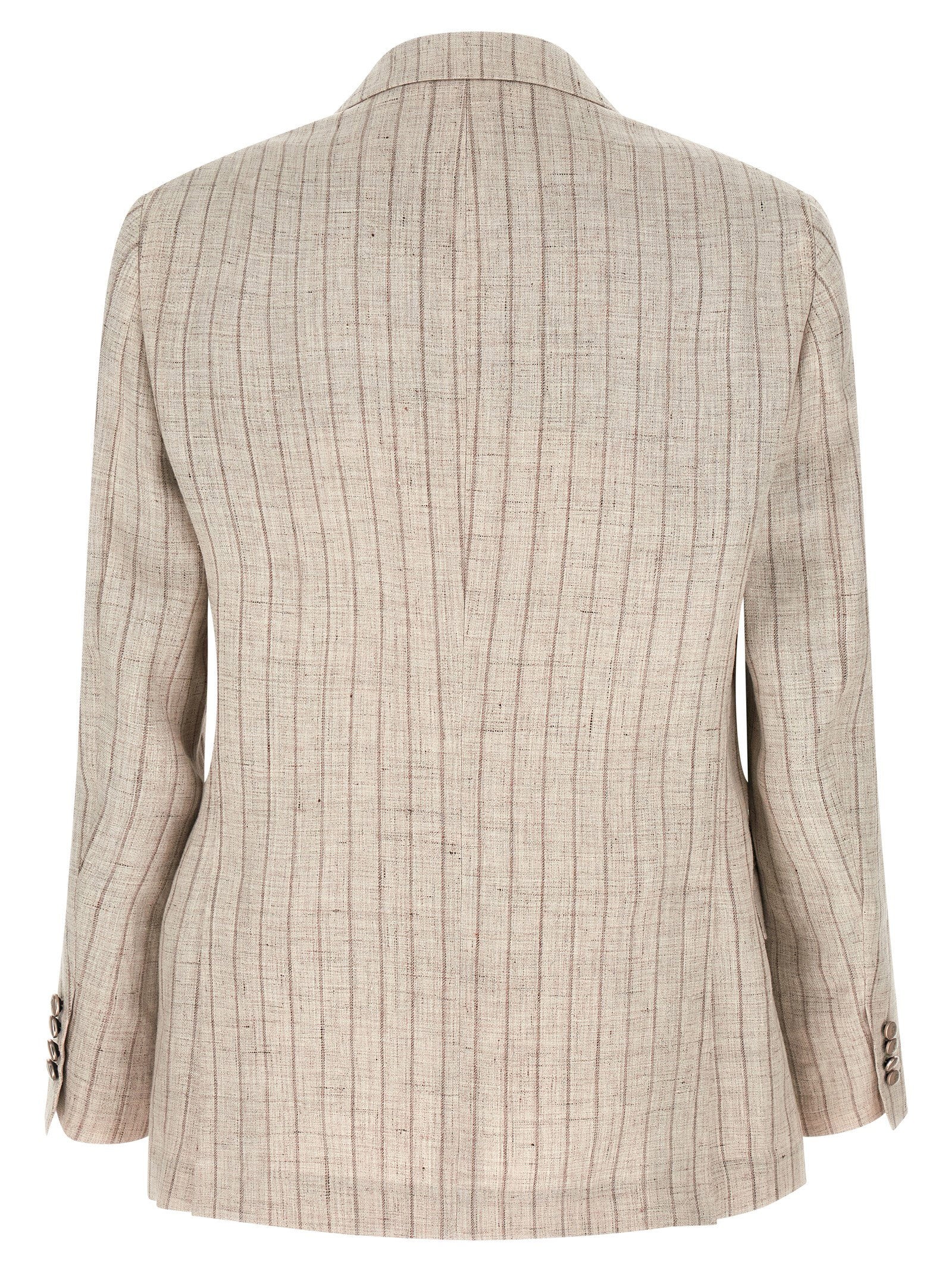 Brunello Cucinelli Pinstripe Twill Blazer