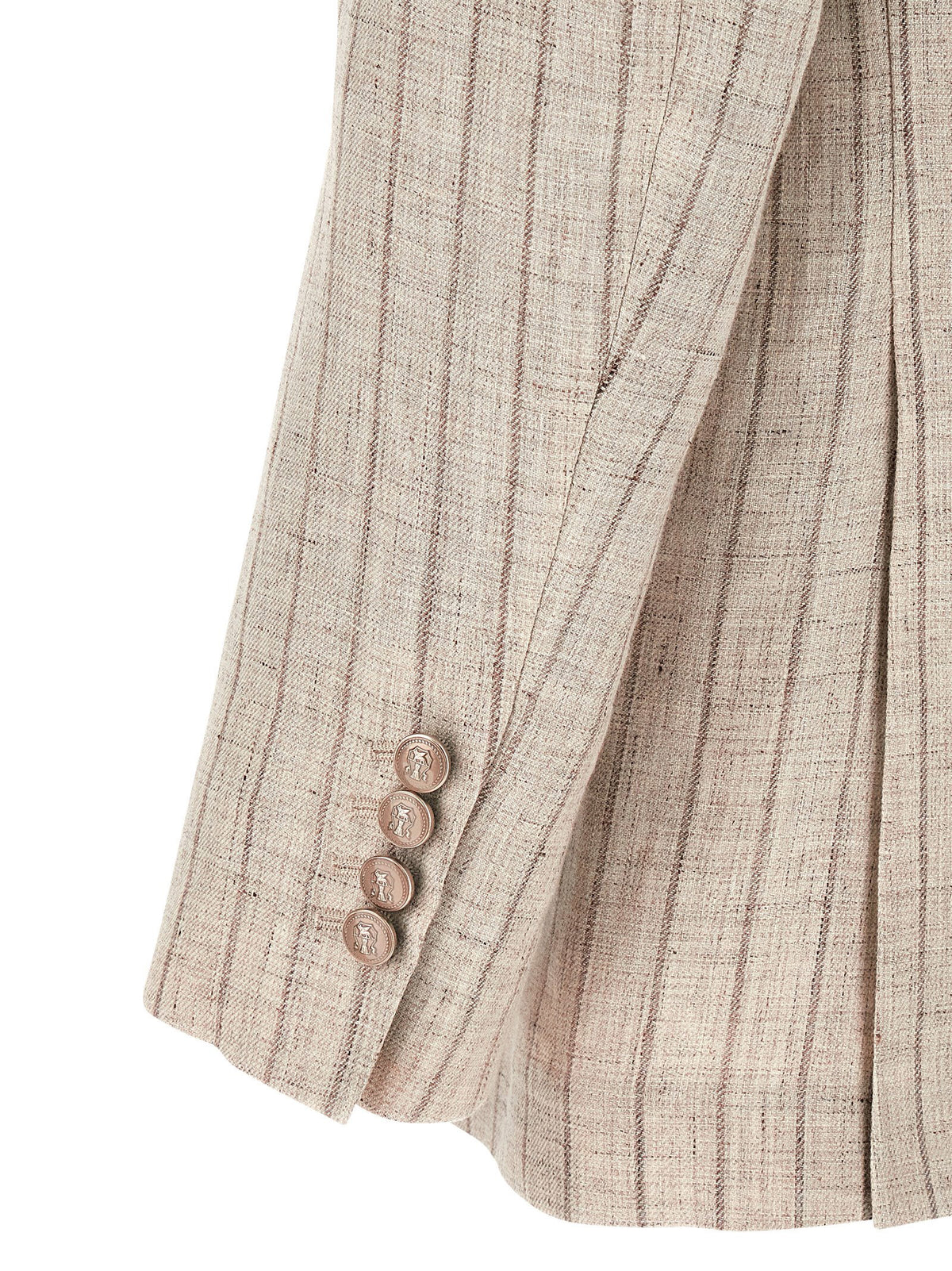Brunello Cucinelli Pinstripe Twill Blazer