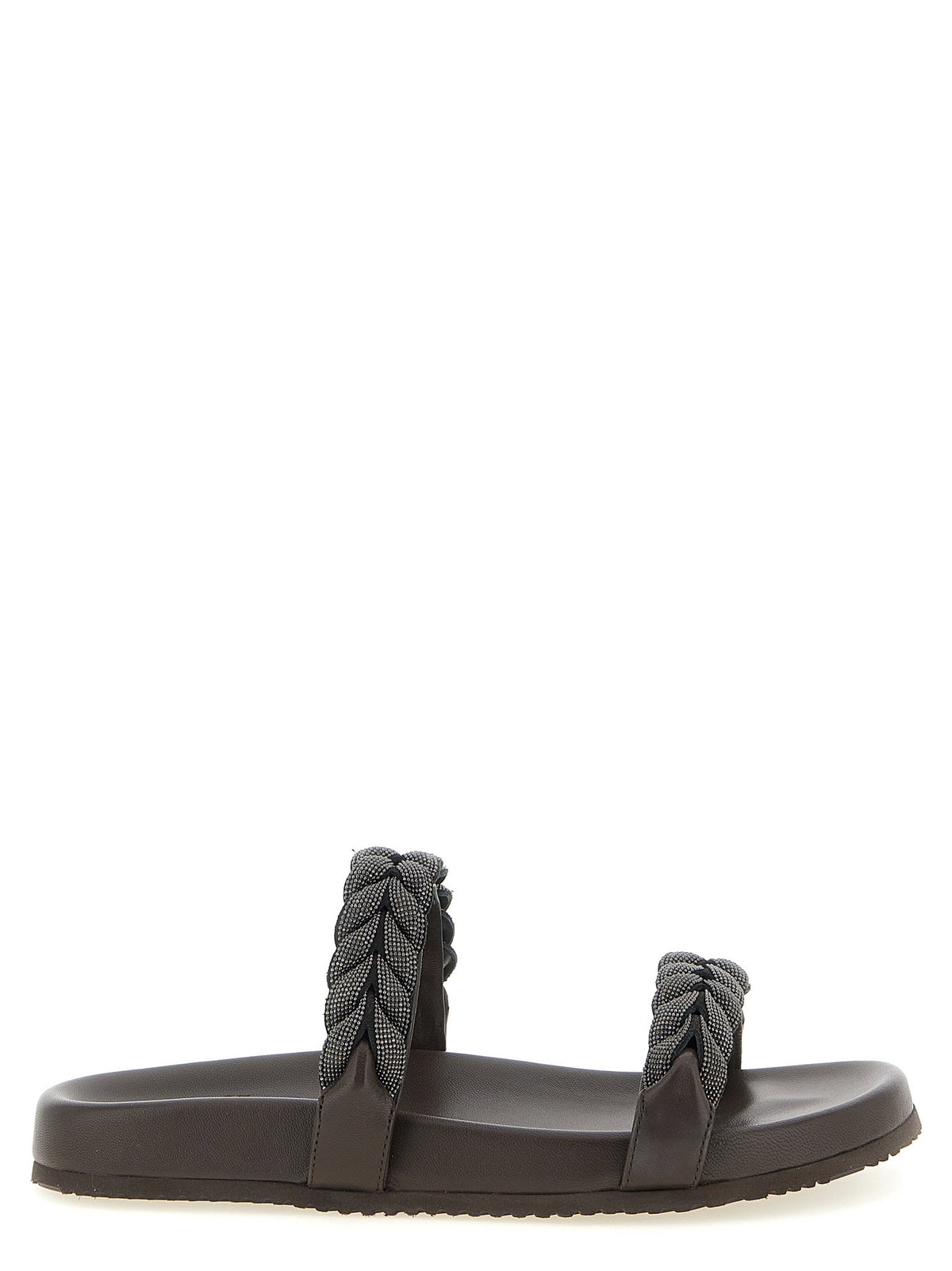 Brunello Cucinelli Precious Braided Straps Sandals