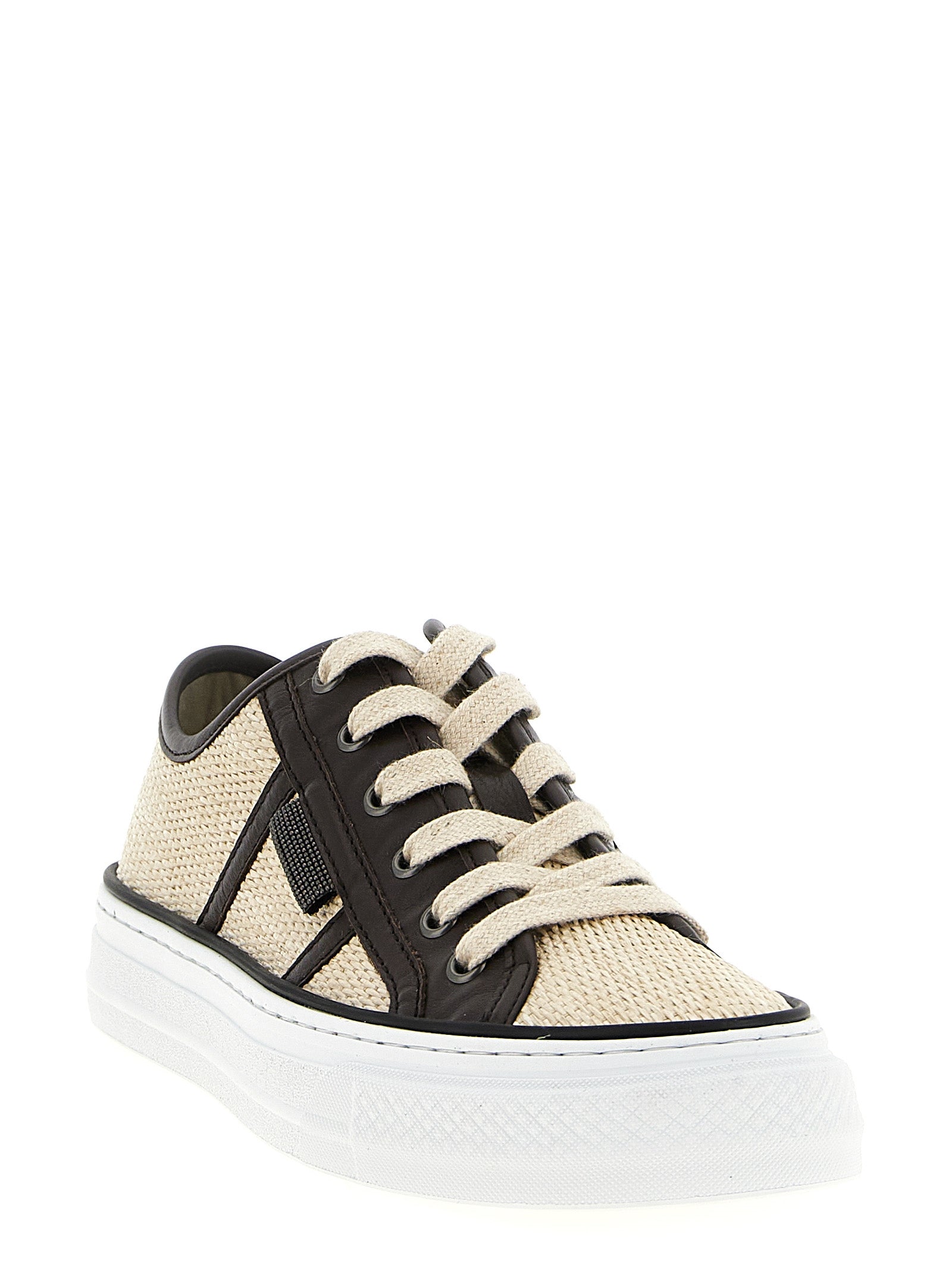 Brunello Cucinelli Shiny Tab Sneakers