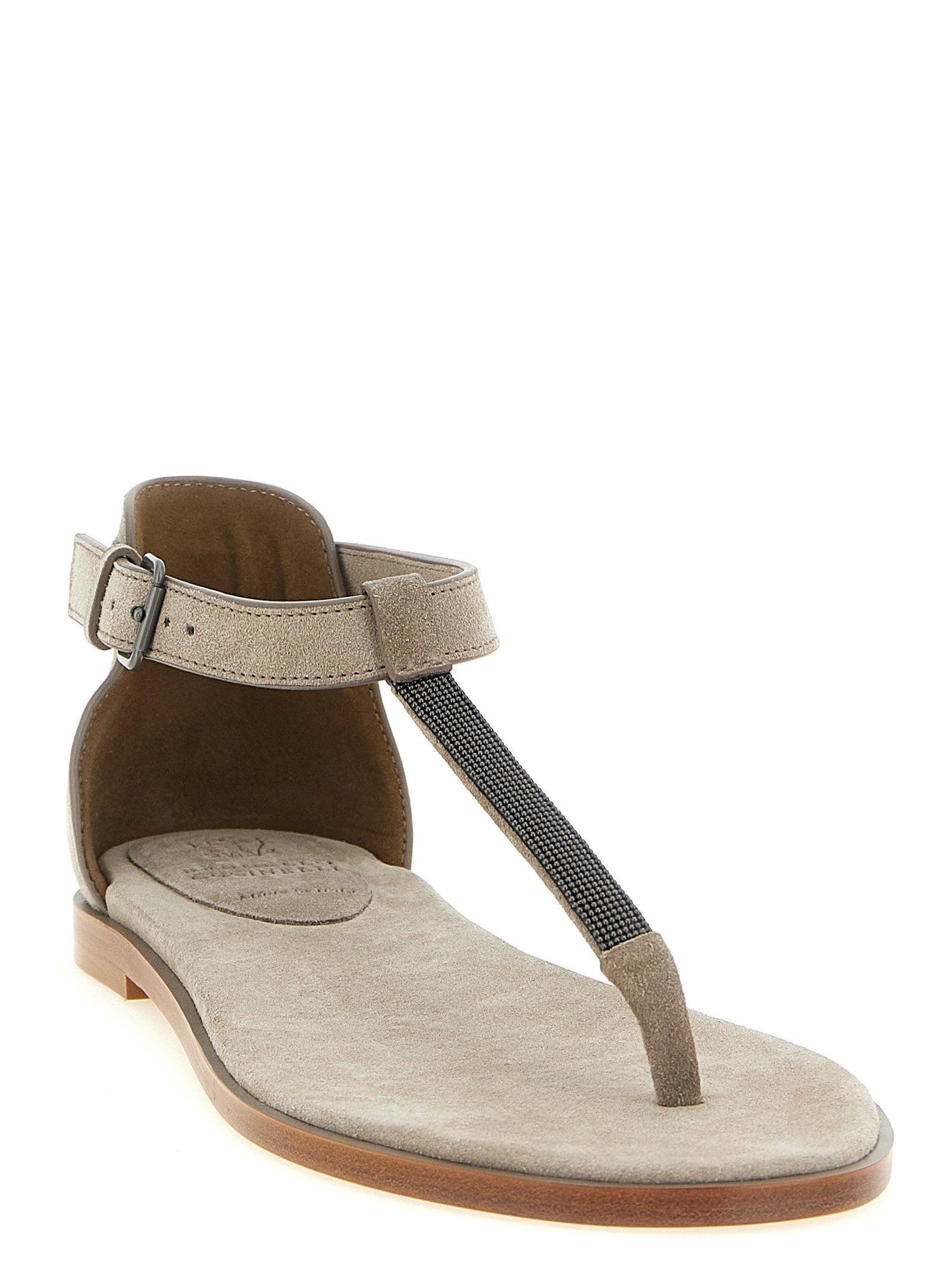 Brunello Cucinelli Precious Strap Sandals