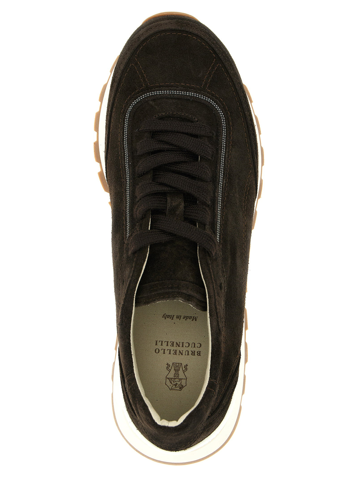 Brunello Cucinelli Monile Suede Sneakers