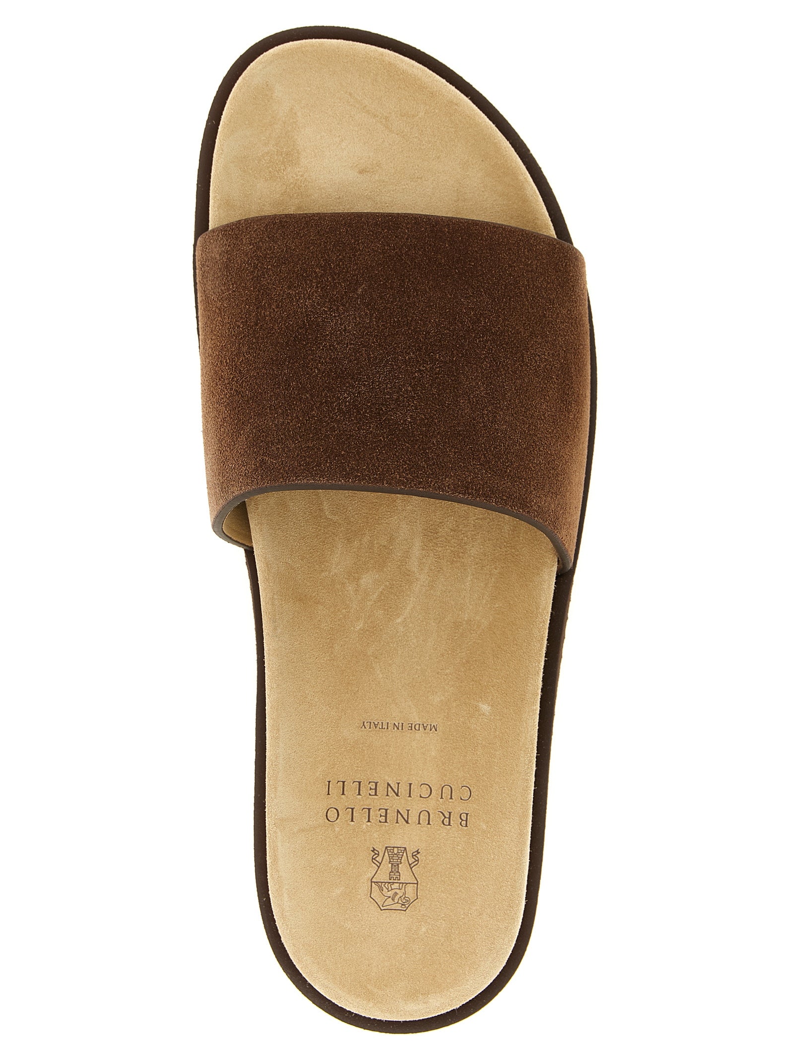 Brunello Cucinelli Suede Slides