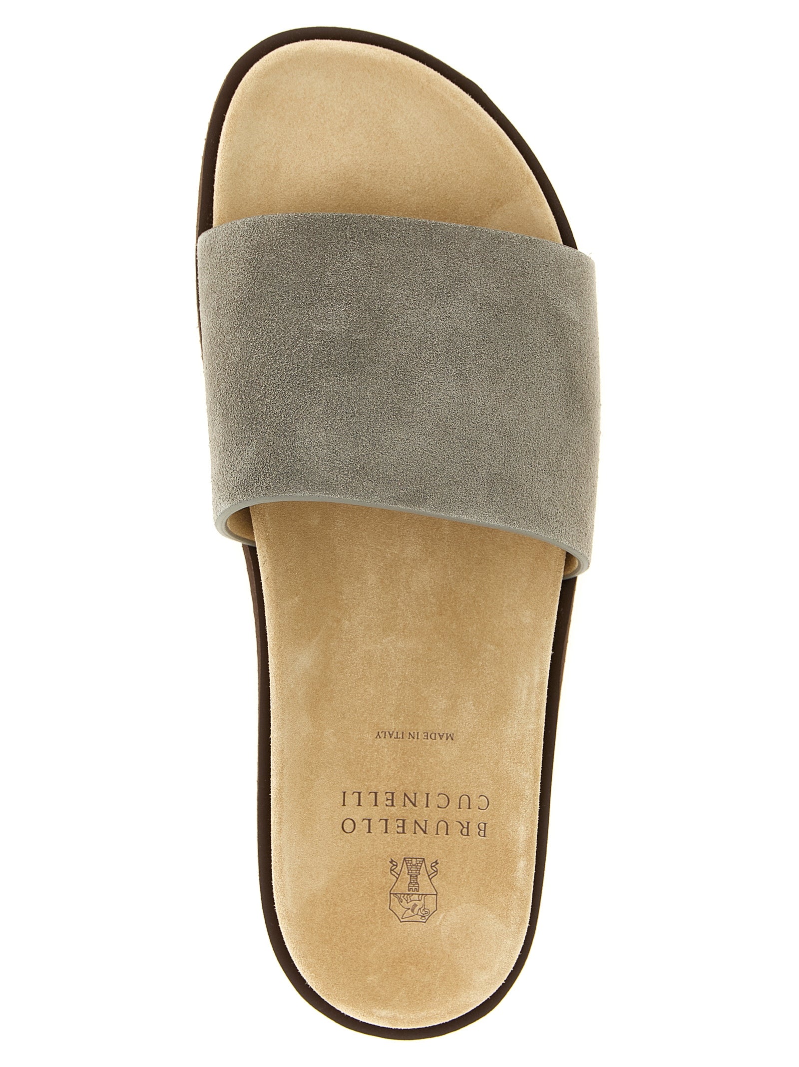 Brunello Cucinelli Suede Slides
