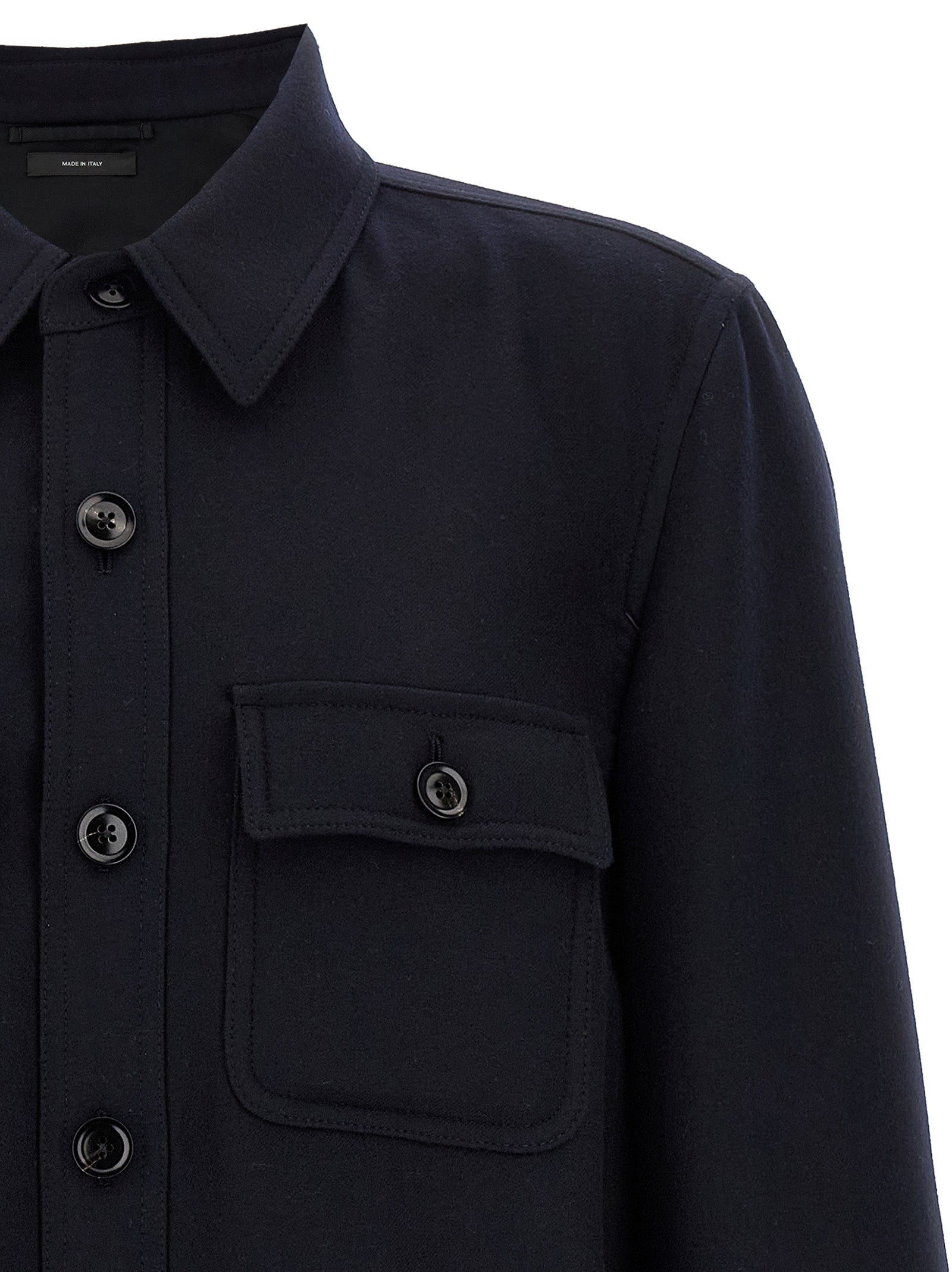 Tom Ford Double Splittable Light Wool Overshirt