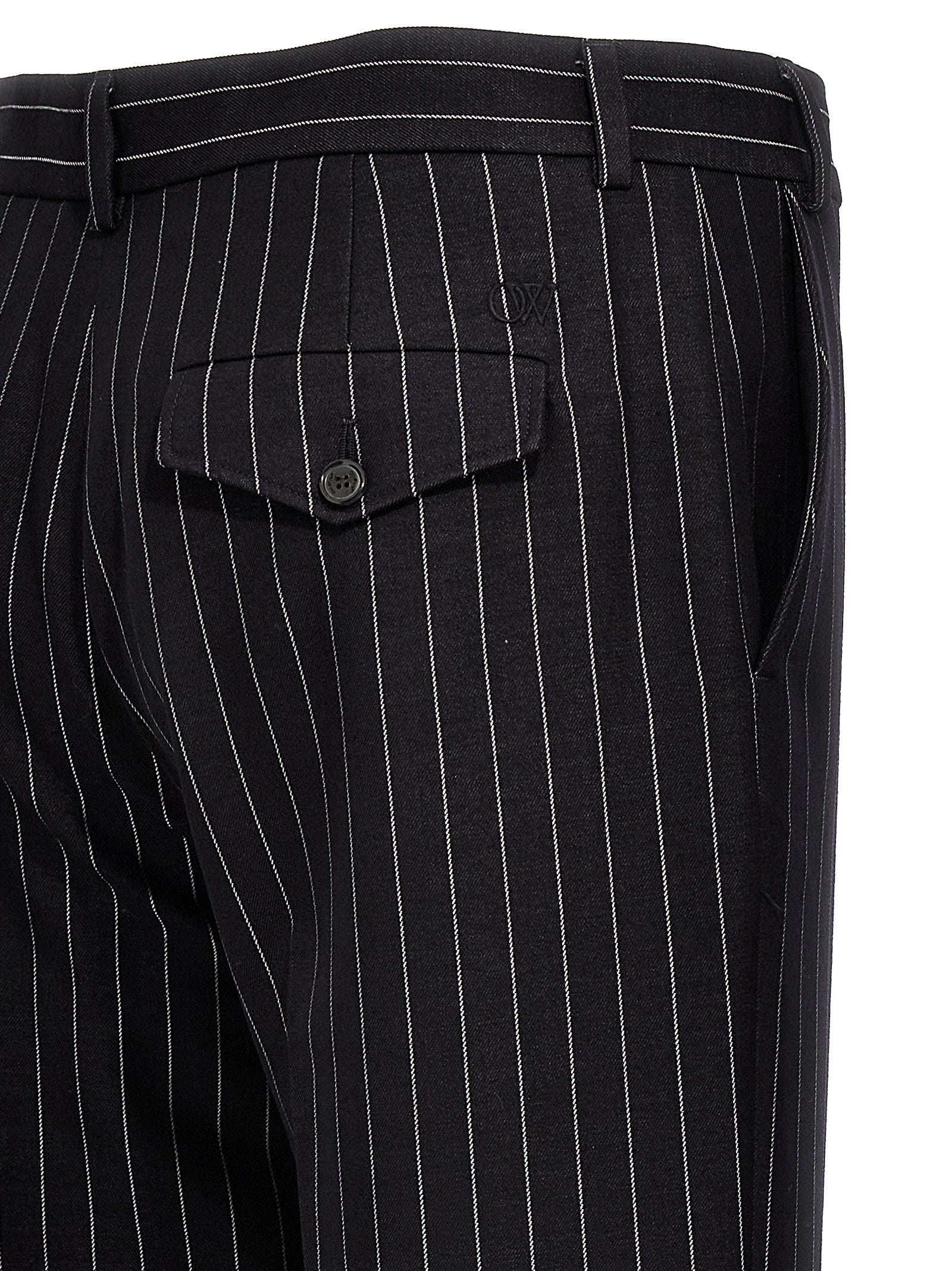 Off White Off-white 23 Pinstripes Trousers
