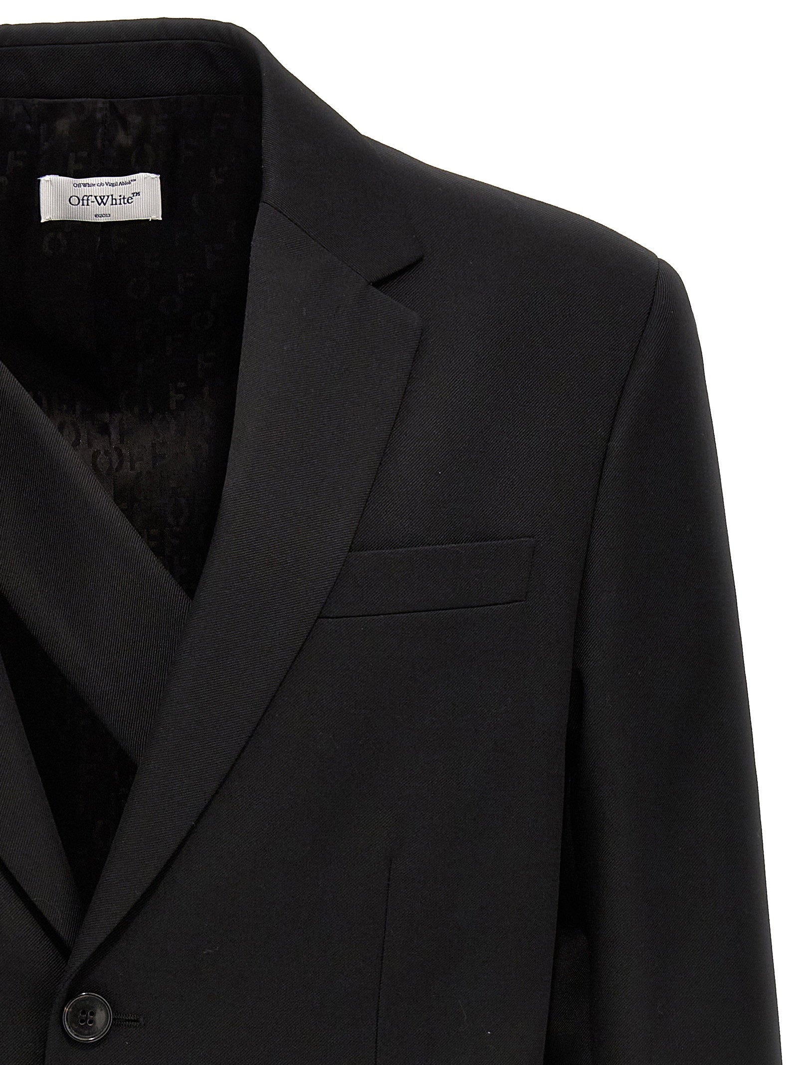 Off White Ow Embroidery Blazer