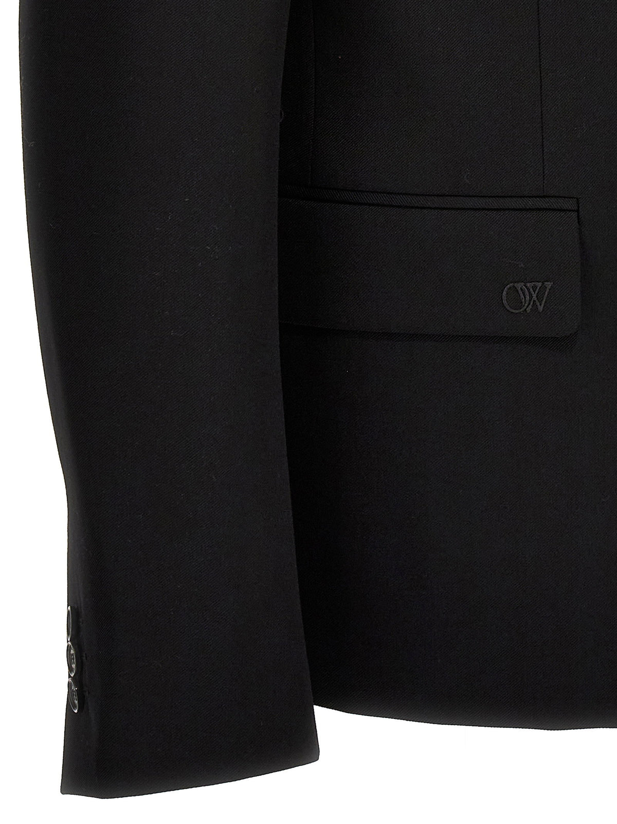 Off White Ow Embroidery Blazer