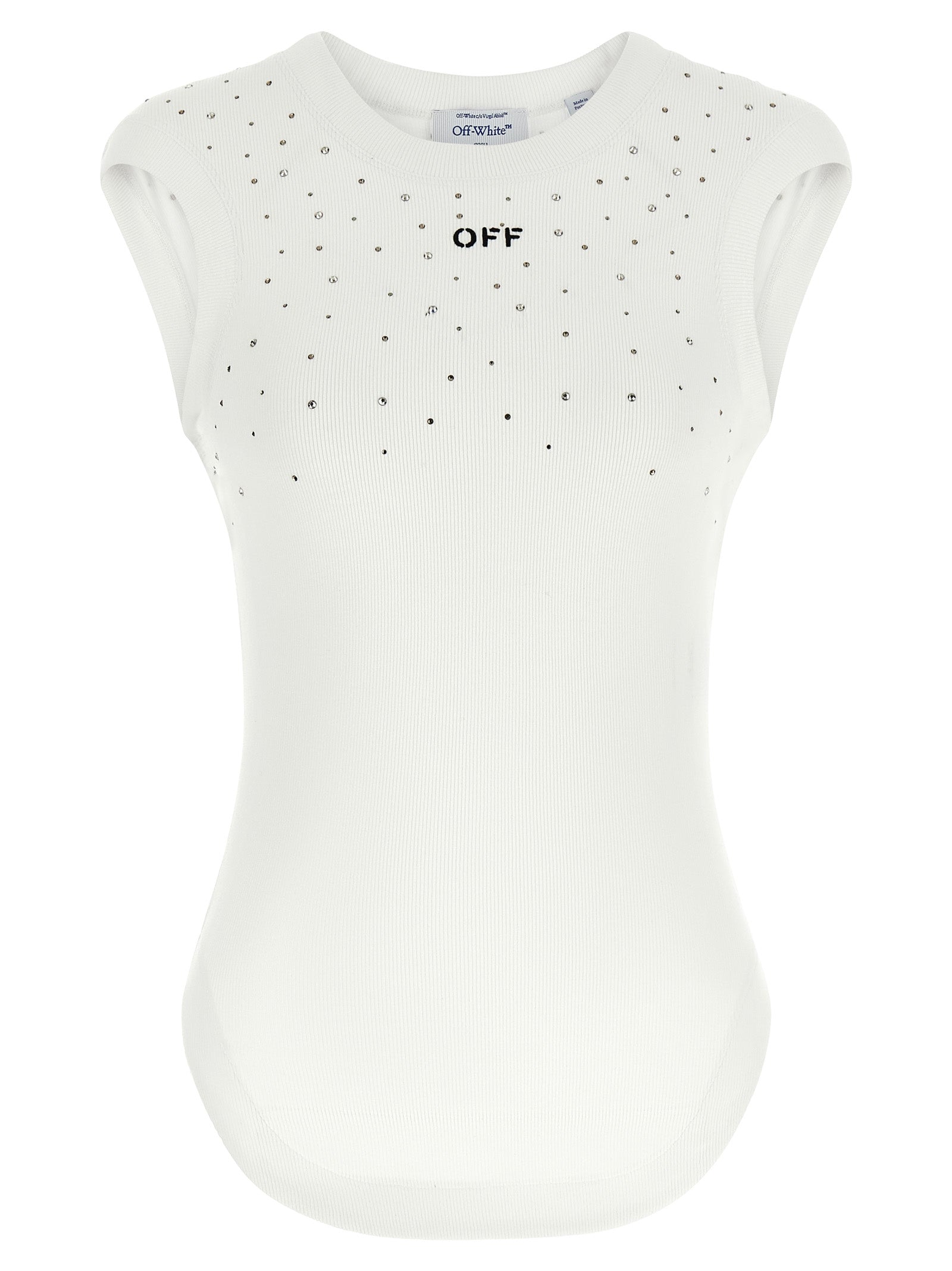 Off White Top Swarowski