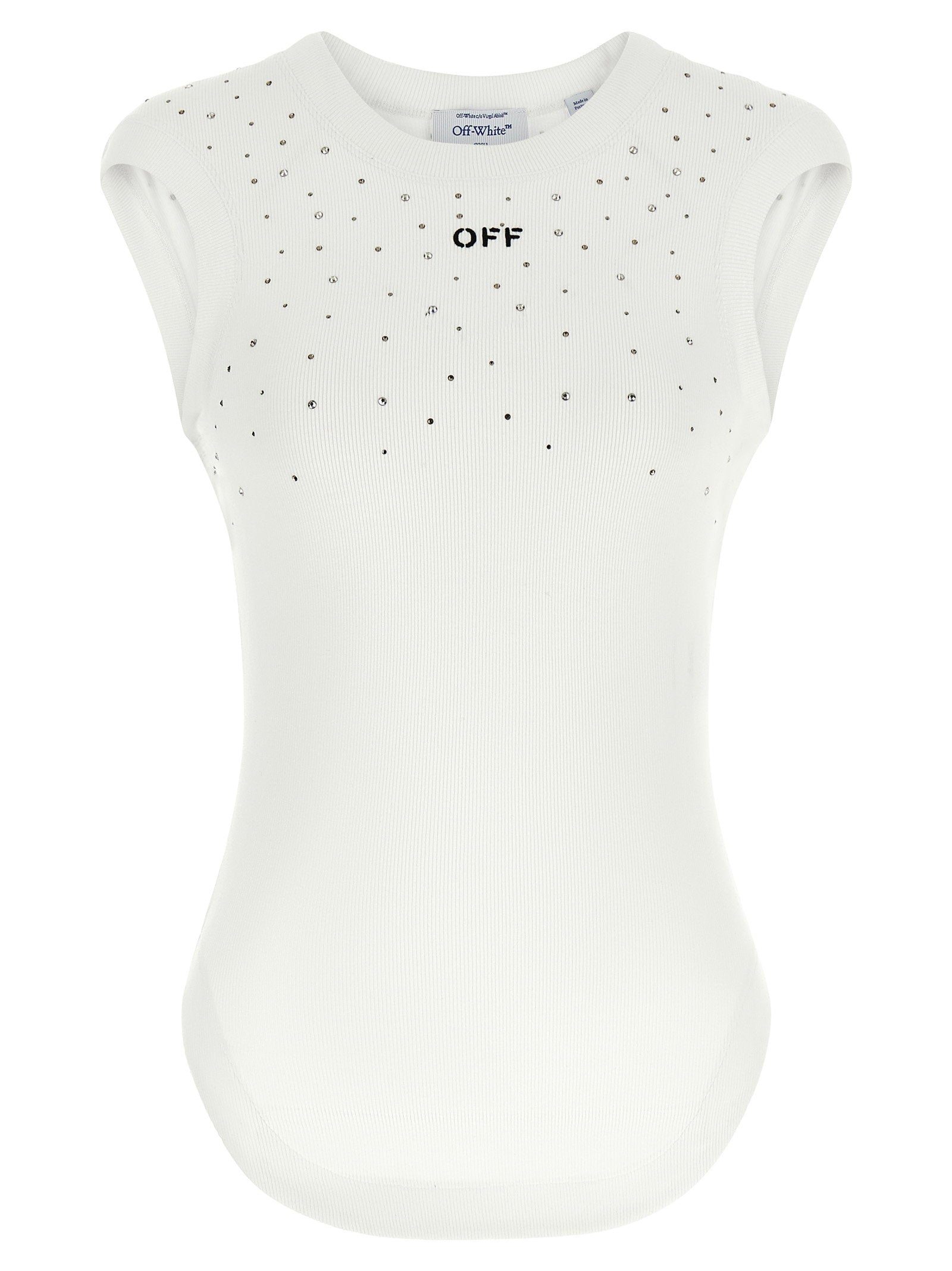 Off White Top Swarowski