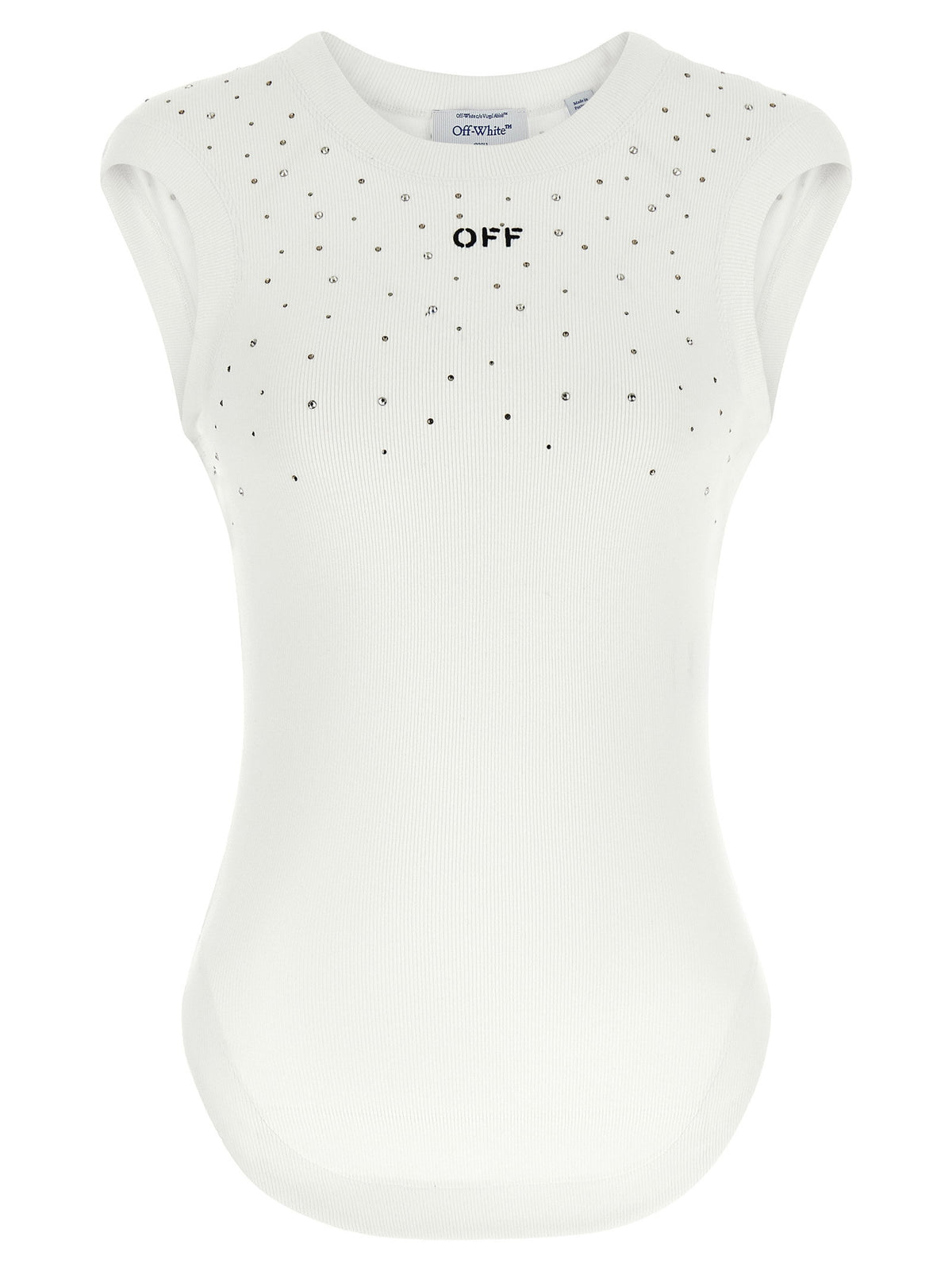 Off White Top Swarowski