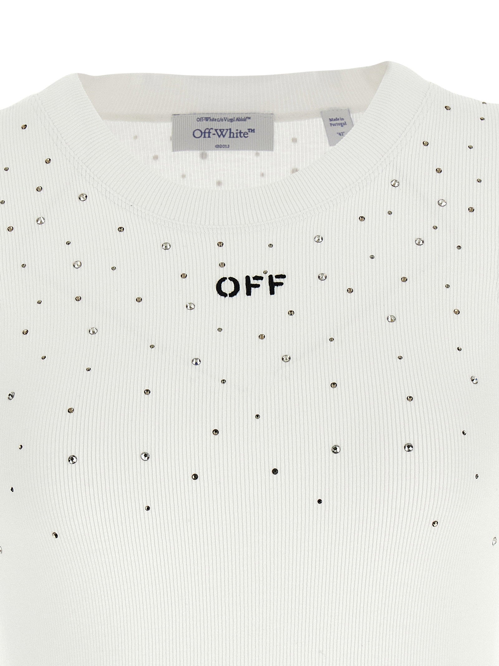 Off White Top Swarowski