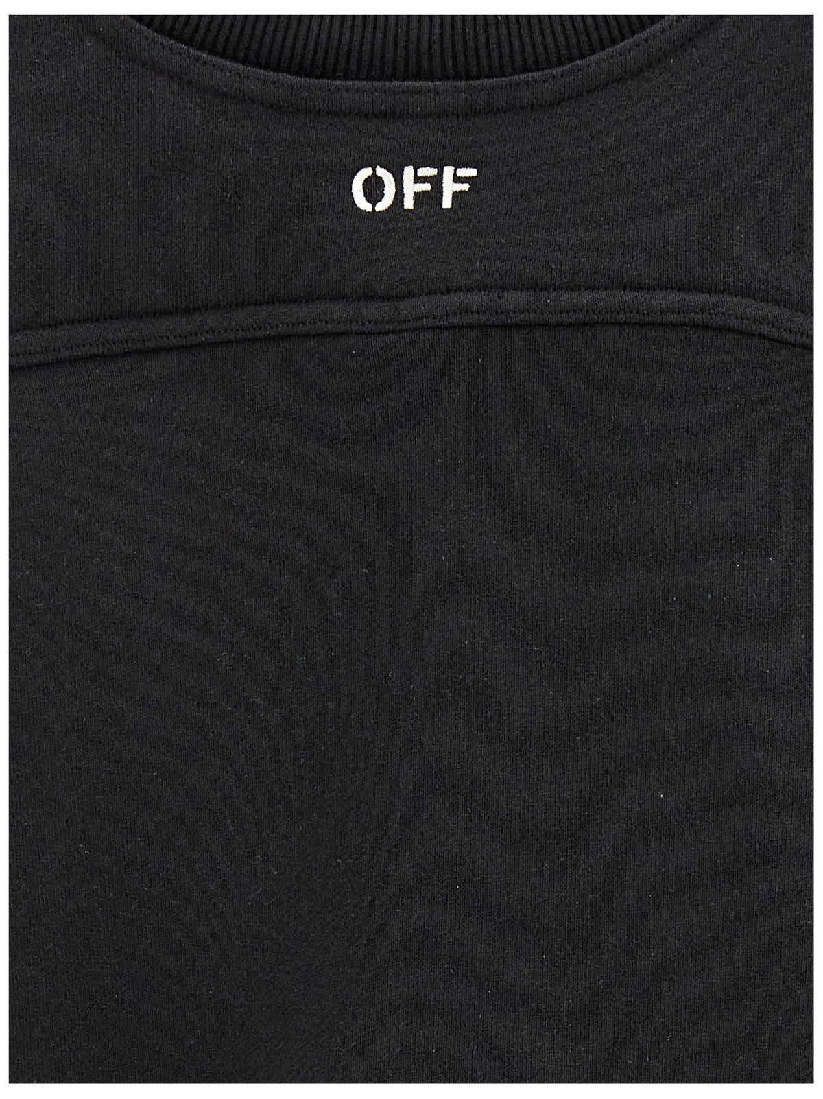 Off White Cropped Sweatshirt