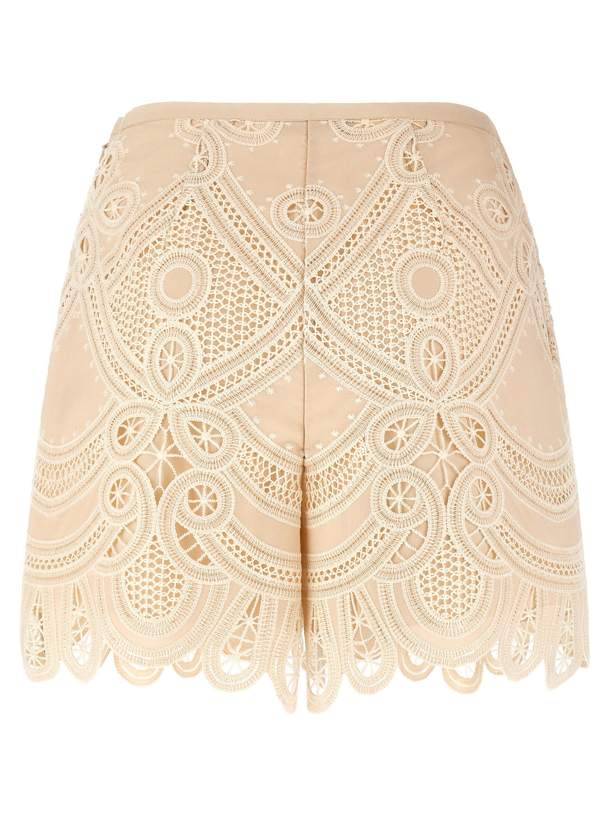 Elie Saab Macramé Embroidery Shorts
