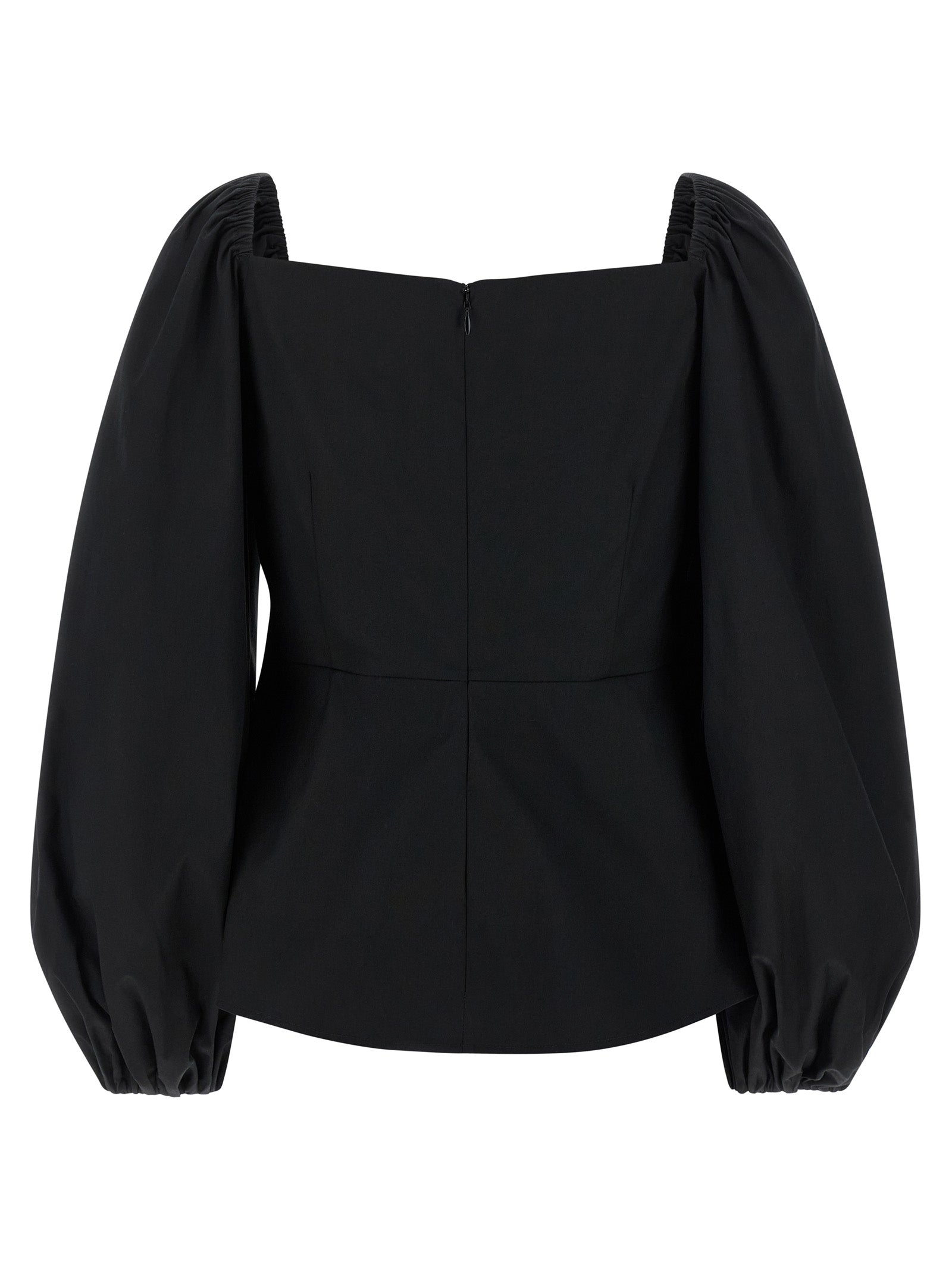 Carolina Herrera Puff Sleeve Top