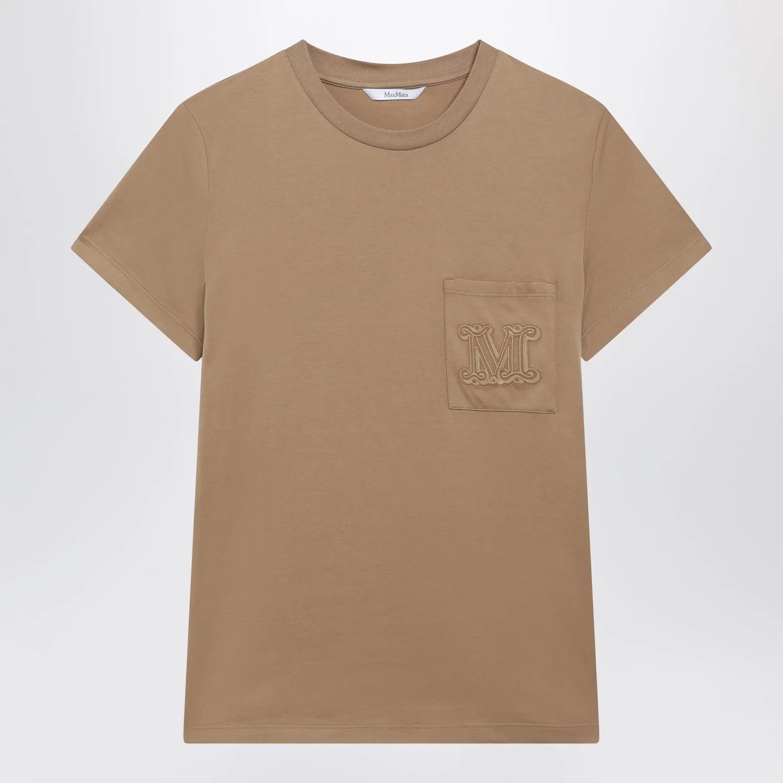 Max Mara Camel cotton jersey T-shirt