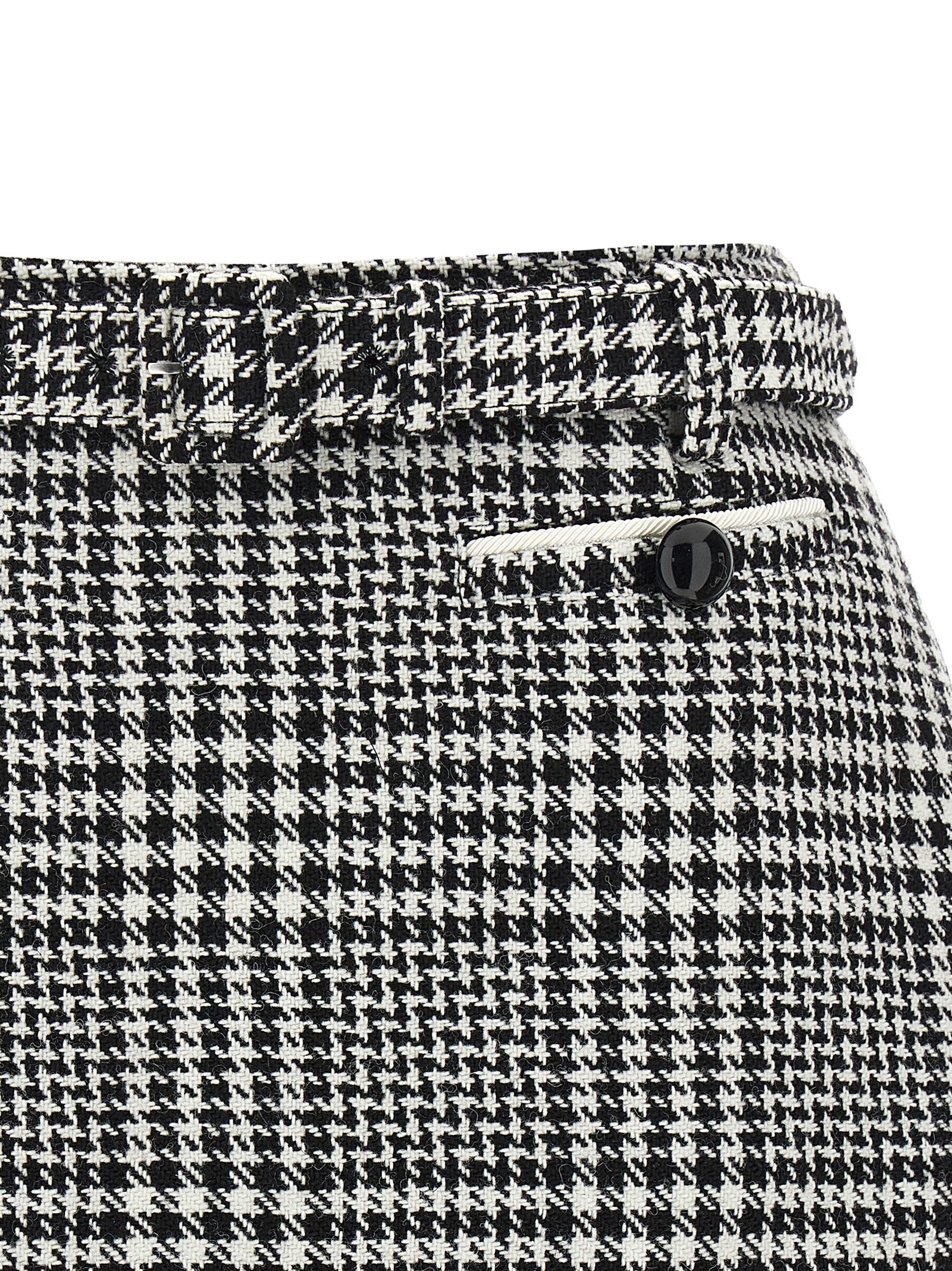 Self-Portrait Bouclé Wool Skort