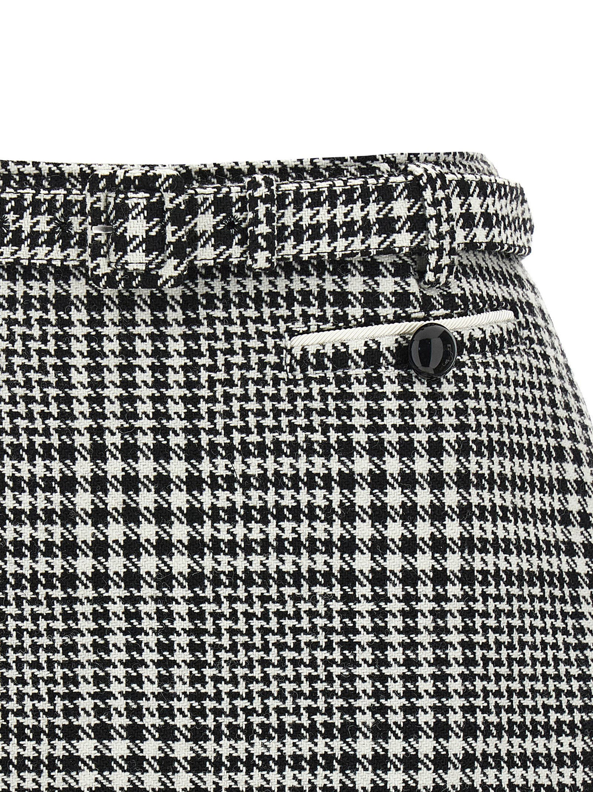 Self-Portrait Bouclé Wool Skort
