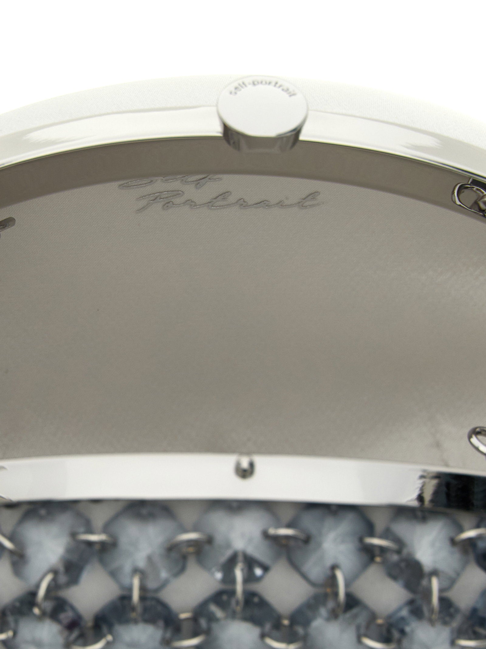 Self-Portrait Crystal Chain Clutch