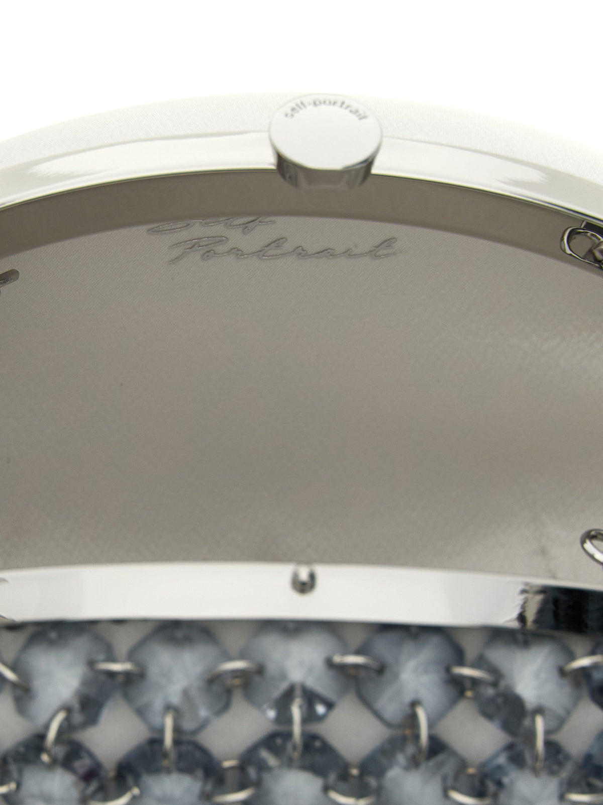 Self-Portrait Crystal Chain Clutch