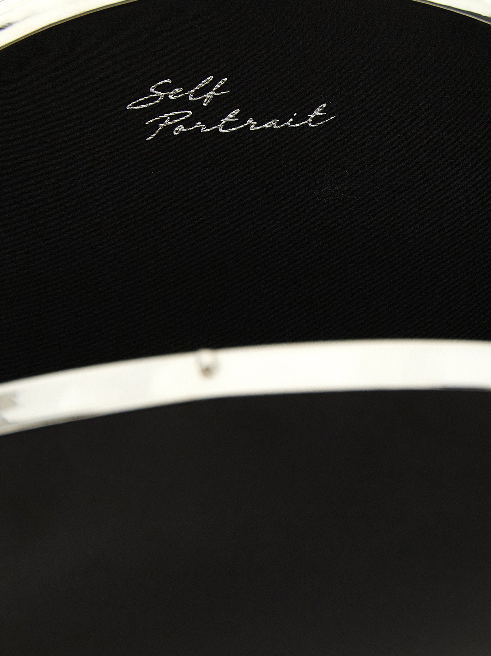 Self-Portrait Clutch Satin Oval