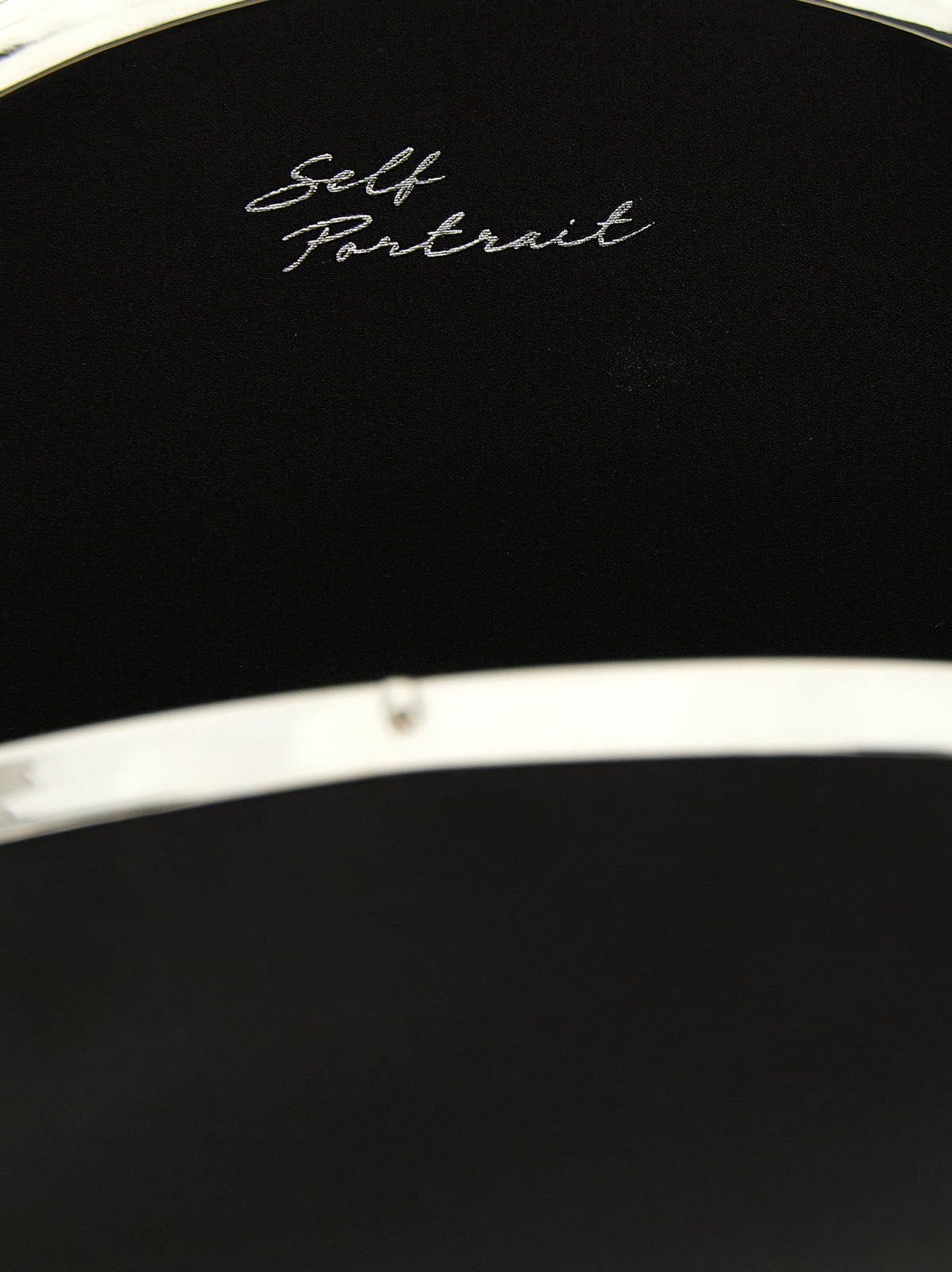 Self-Portrait Clutch Satin Oval