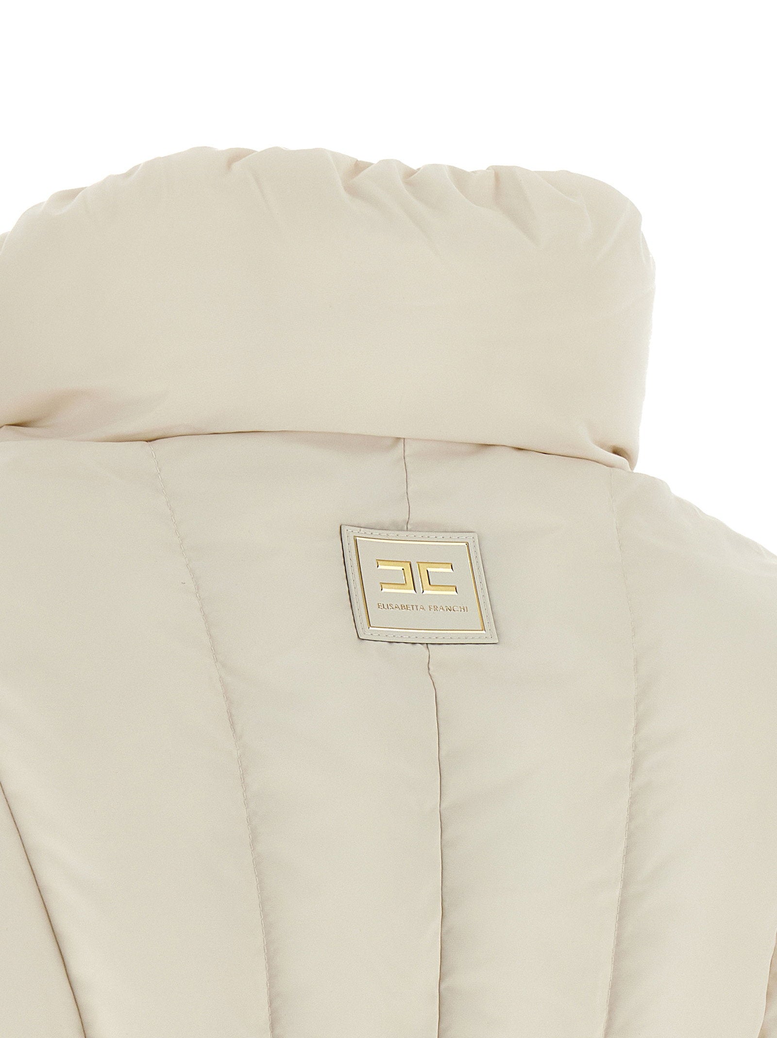 Elisabetta Franchi Exhausted Quilted Down Jacket