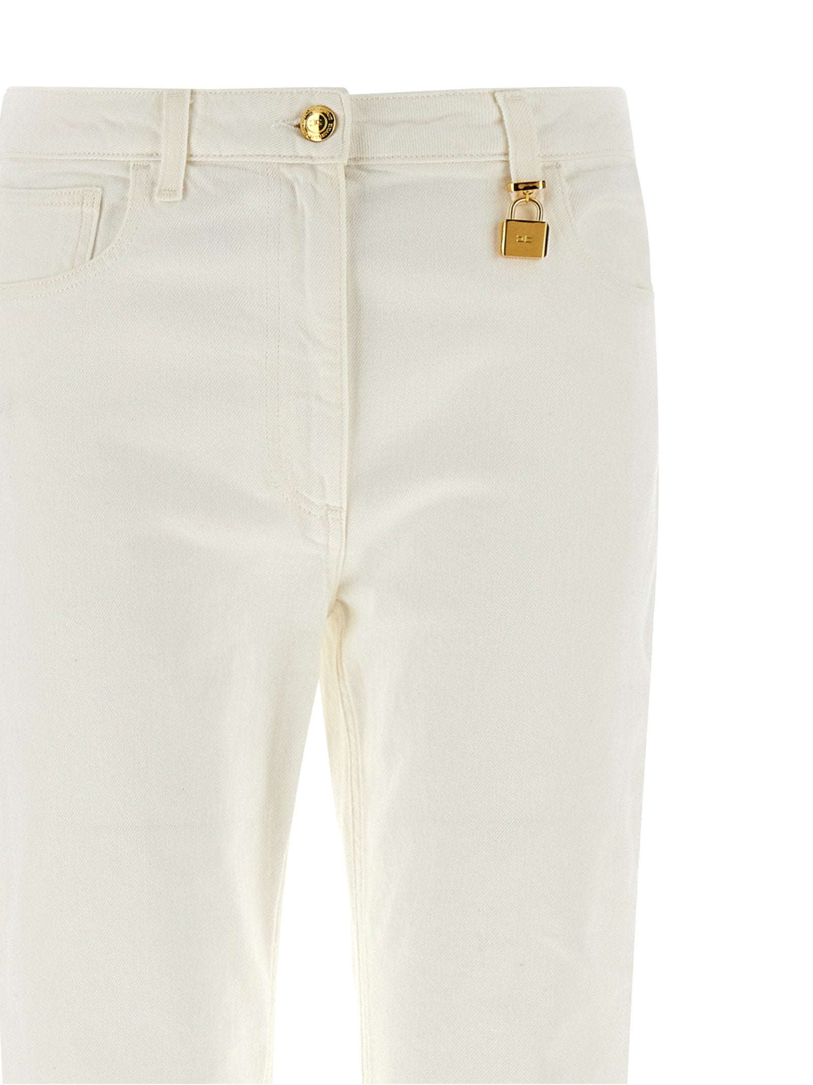 Elisabetta Franchi Jewel Padlock Jeans