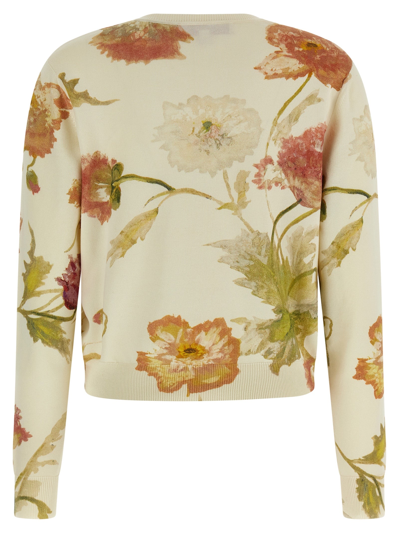 Carolina Herrera Floral Print Cardigan